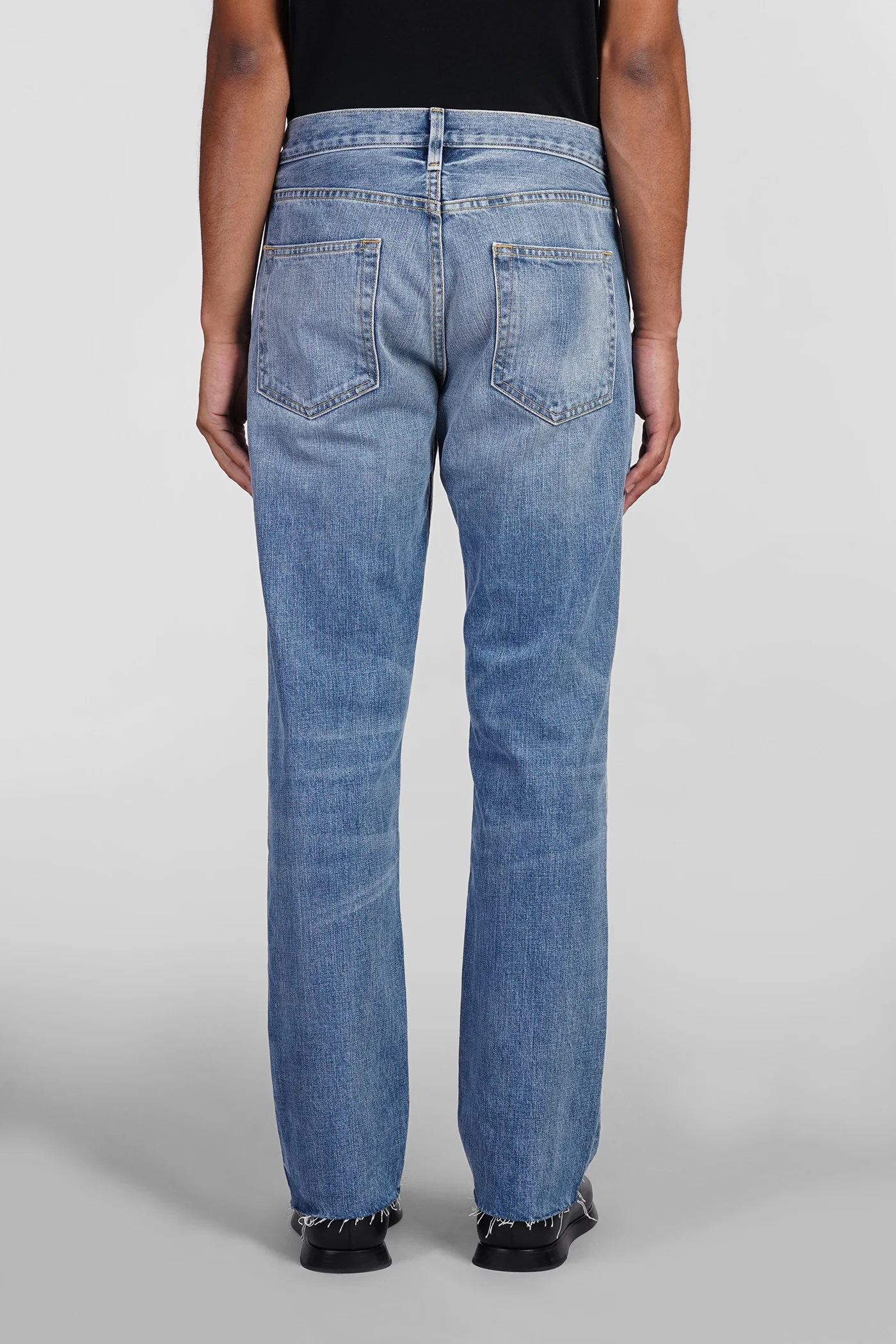 Jeans in cyan cotton - Image 3
