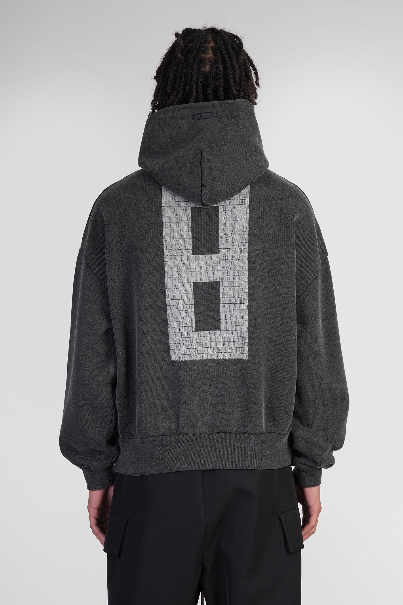 Sweatshirt in black cotton - Image 3