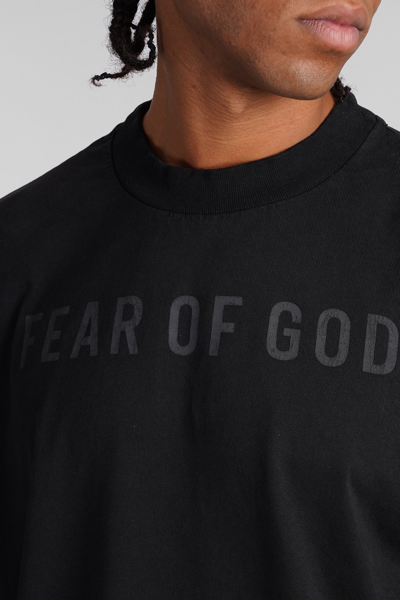 T-Shirt in black cotton - Image 5