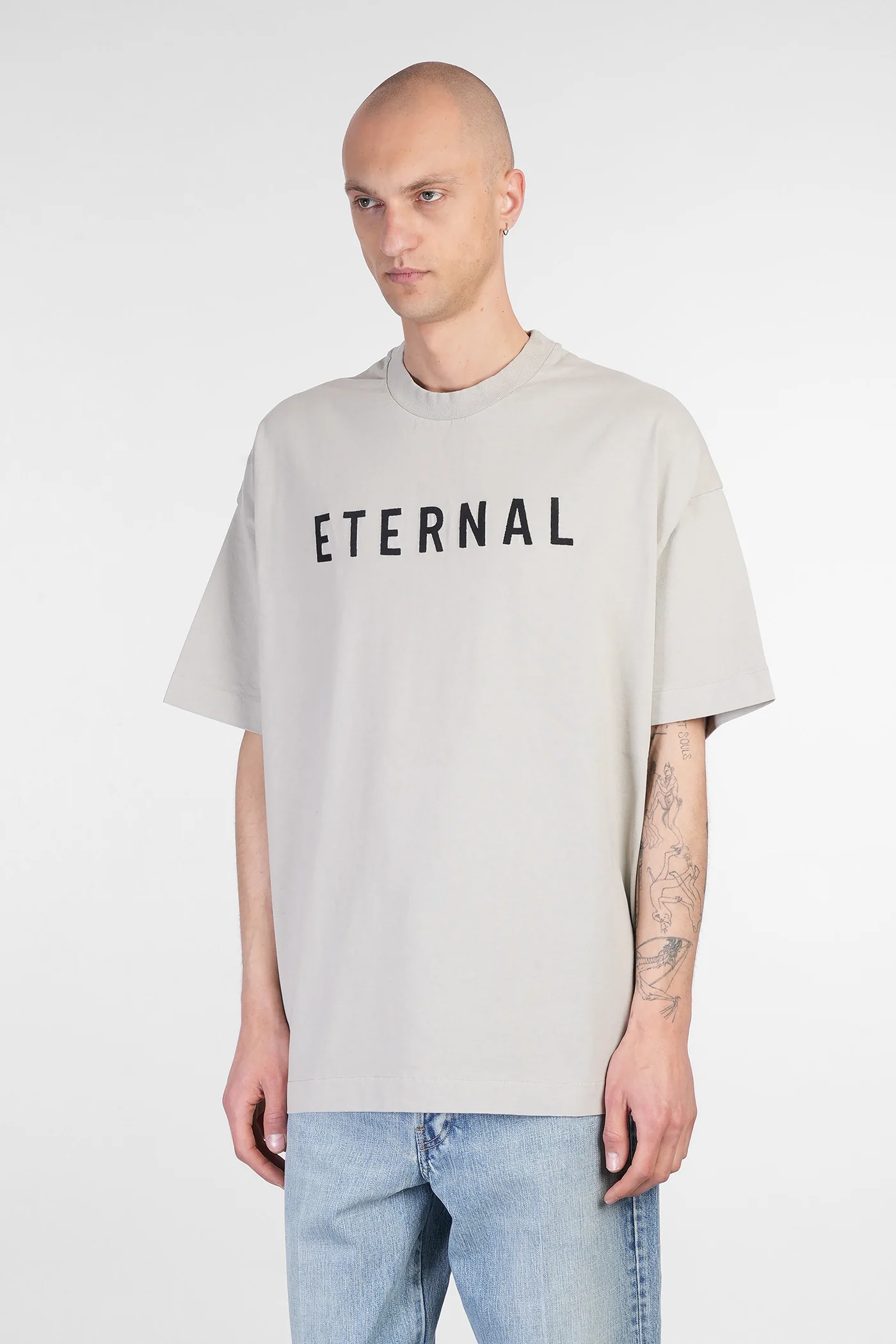 T-Shirt in grey cotton - Image 4