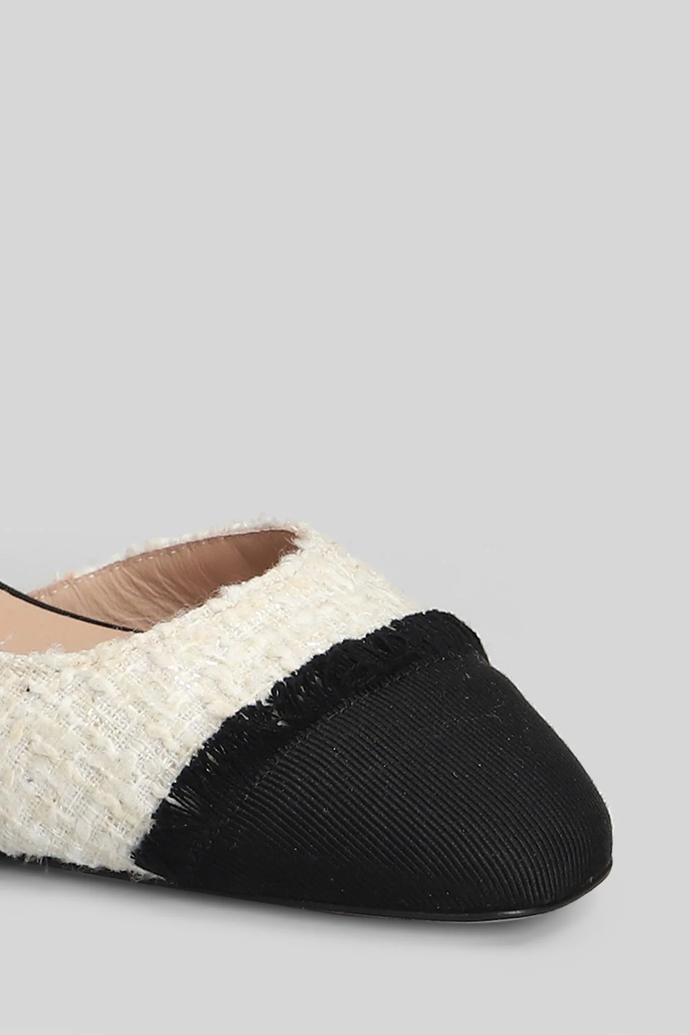 Acanto Pumps in beige fabric - Image 5