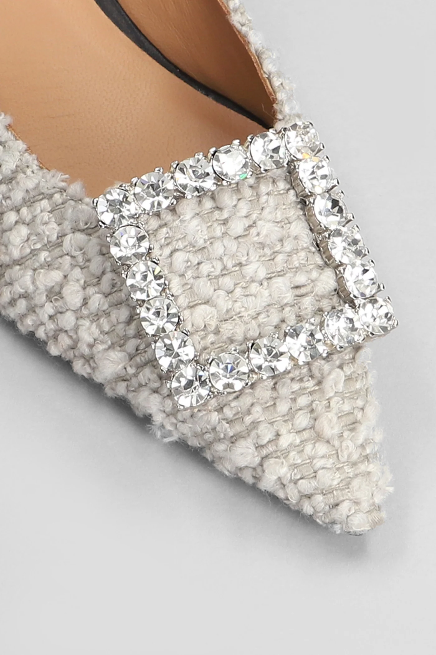 Evilly Pumps in beige wool - Image 5