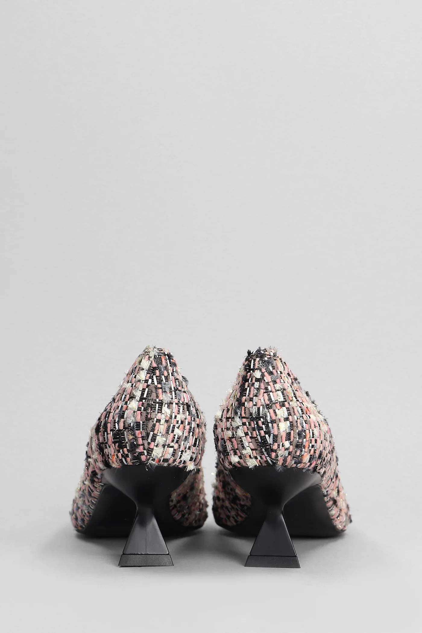 Evilly Pumps in rose-pink wool - Image 4