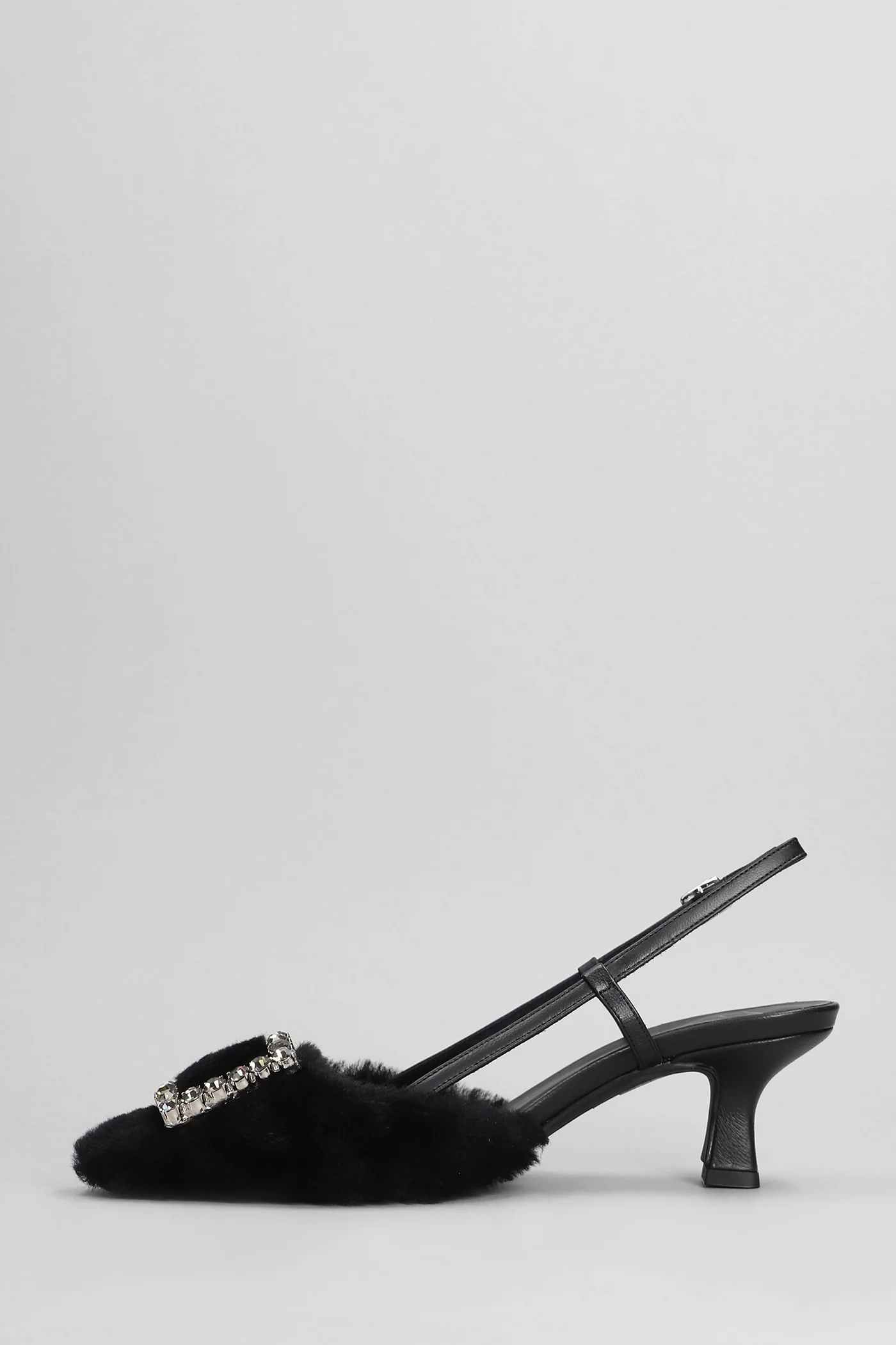 Stefi Pumps in black leather - Image 3