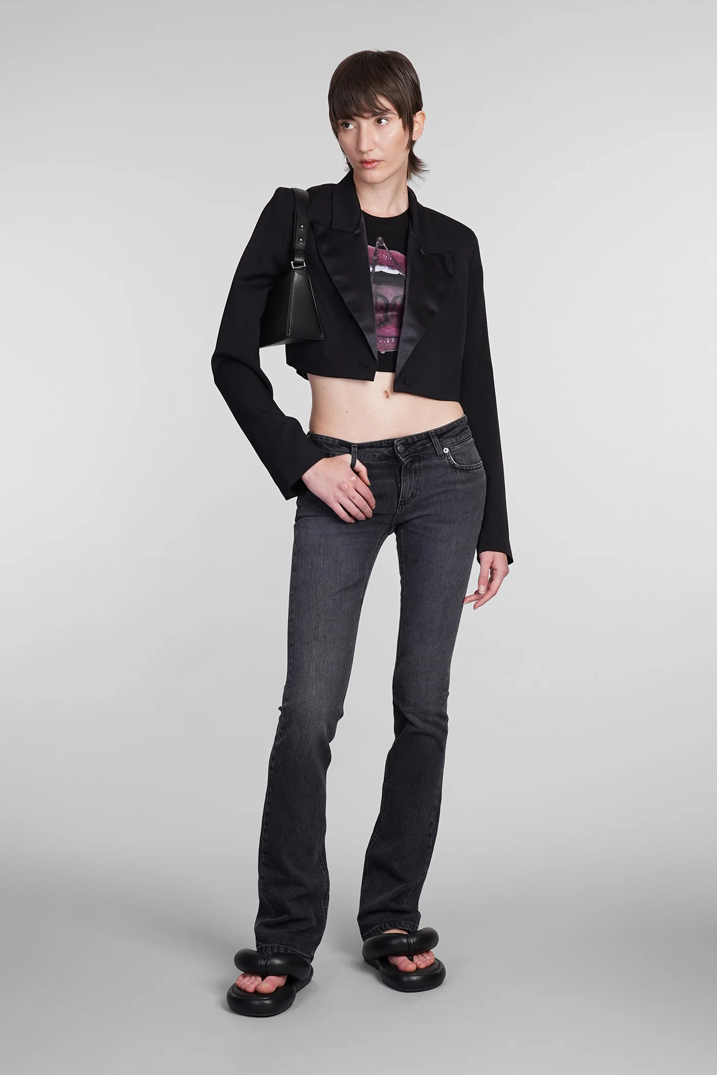 Jeans in black cotton - Image 2