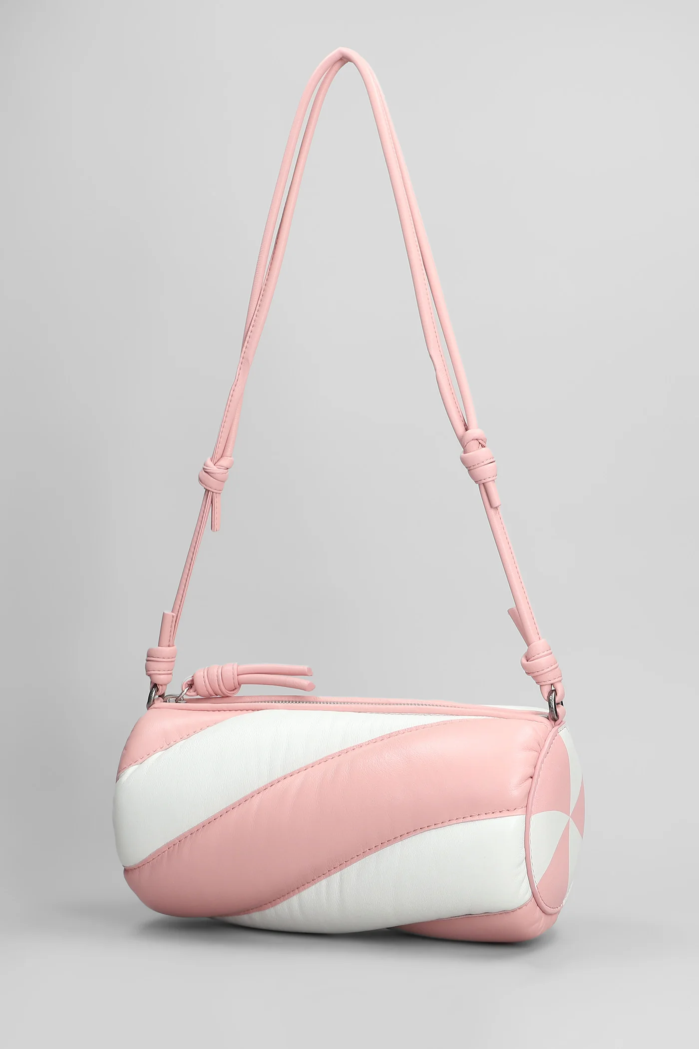 Mella Shoulder bag in rose-pink leather - Image 2