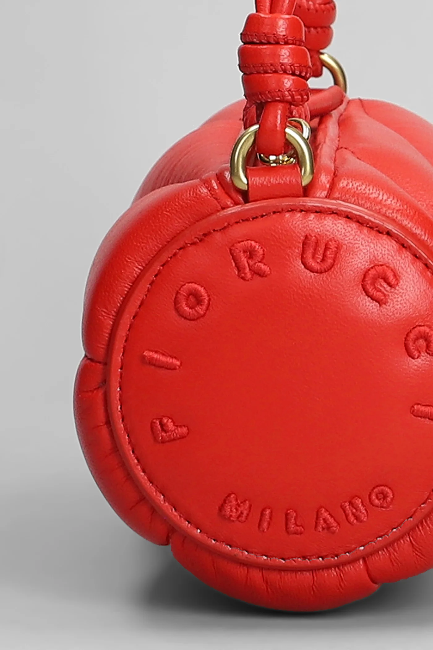 Mini mella Shoulder bag in red leather - Image 4