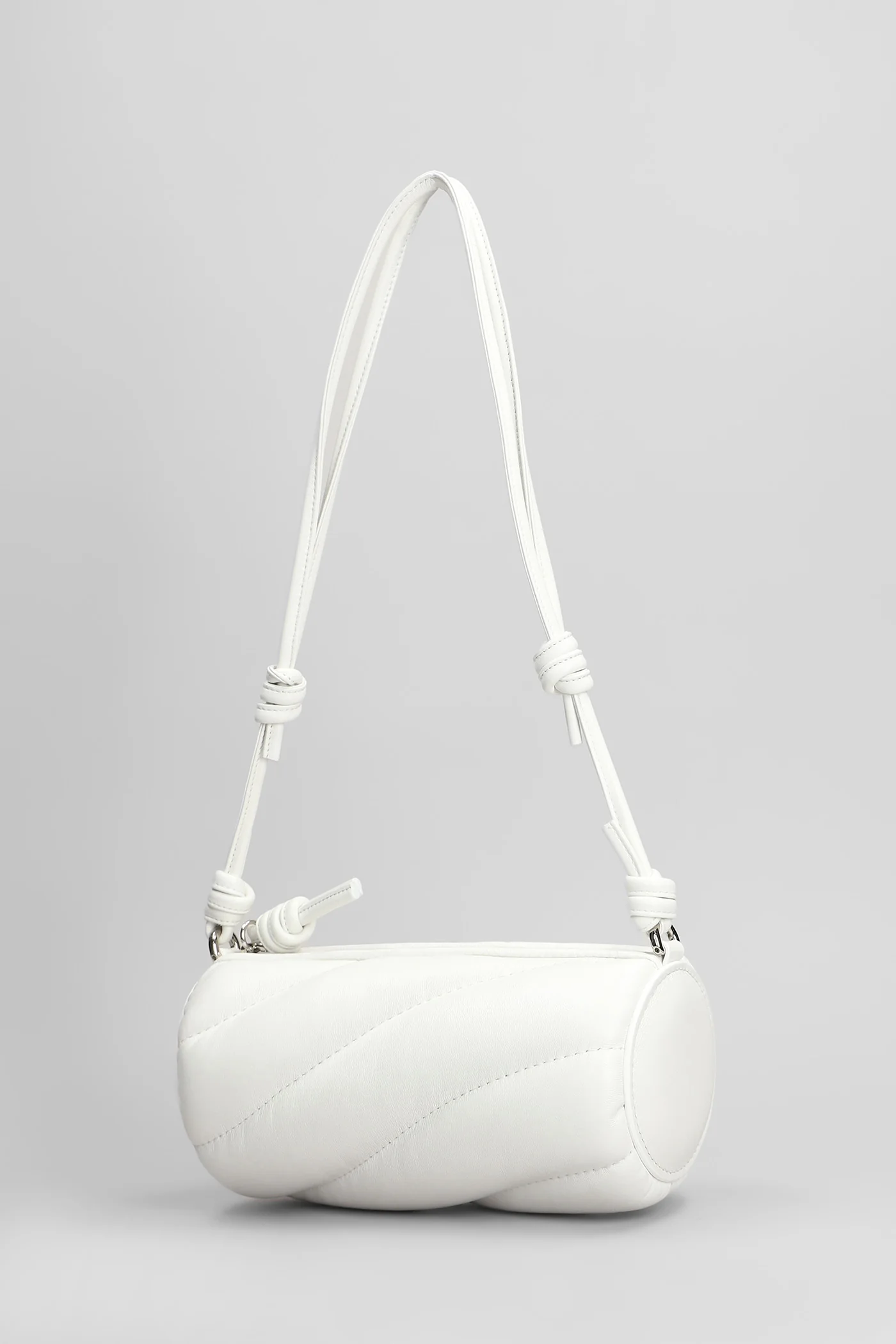 Mini mella Shoulder bag in white leather - Image 2