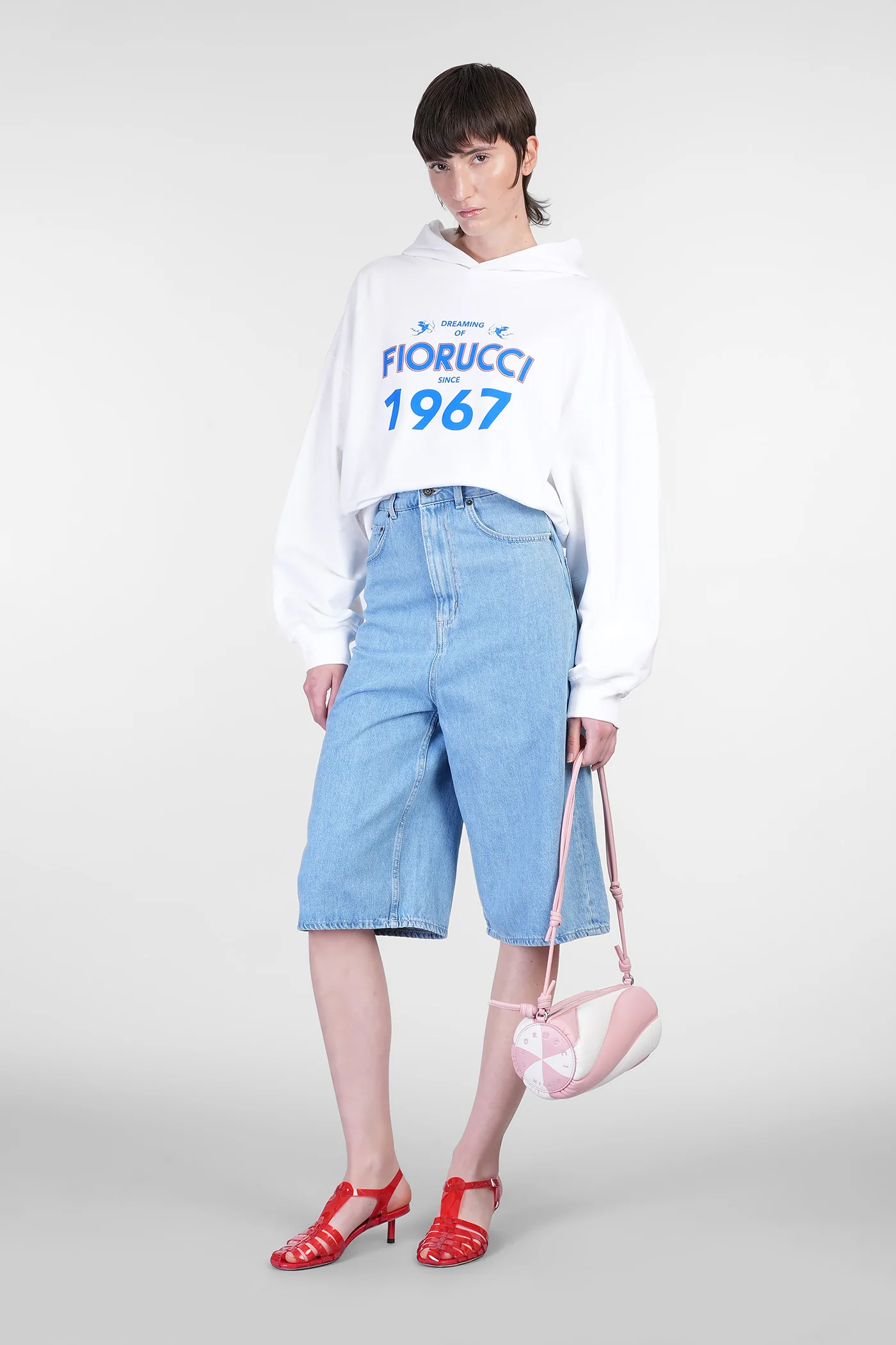 Shorts in blue cotton - Image 2