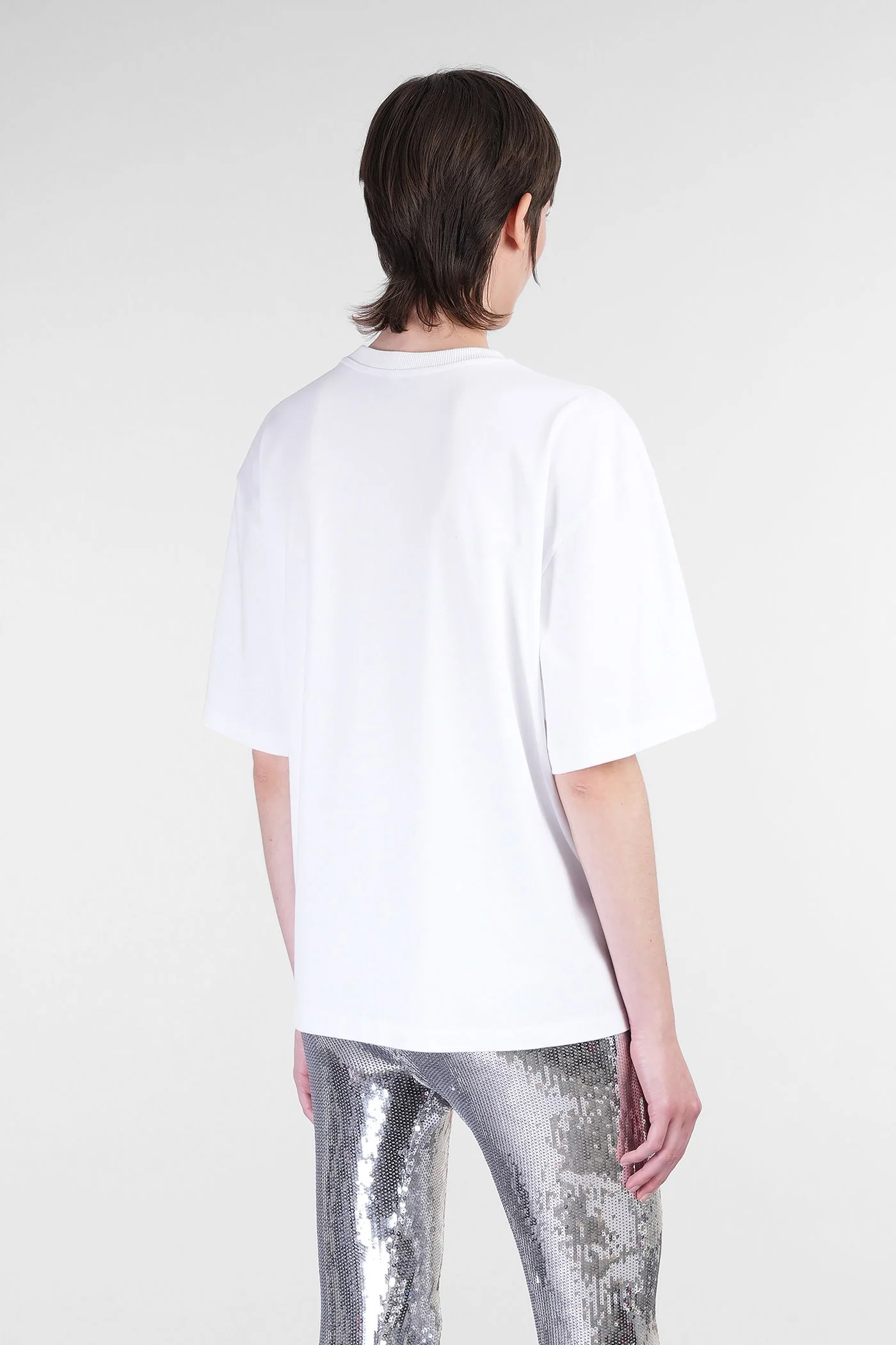 T-Shirt in white cotton - Image 3