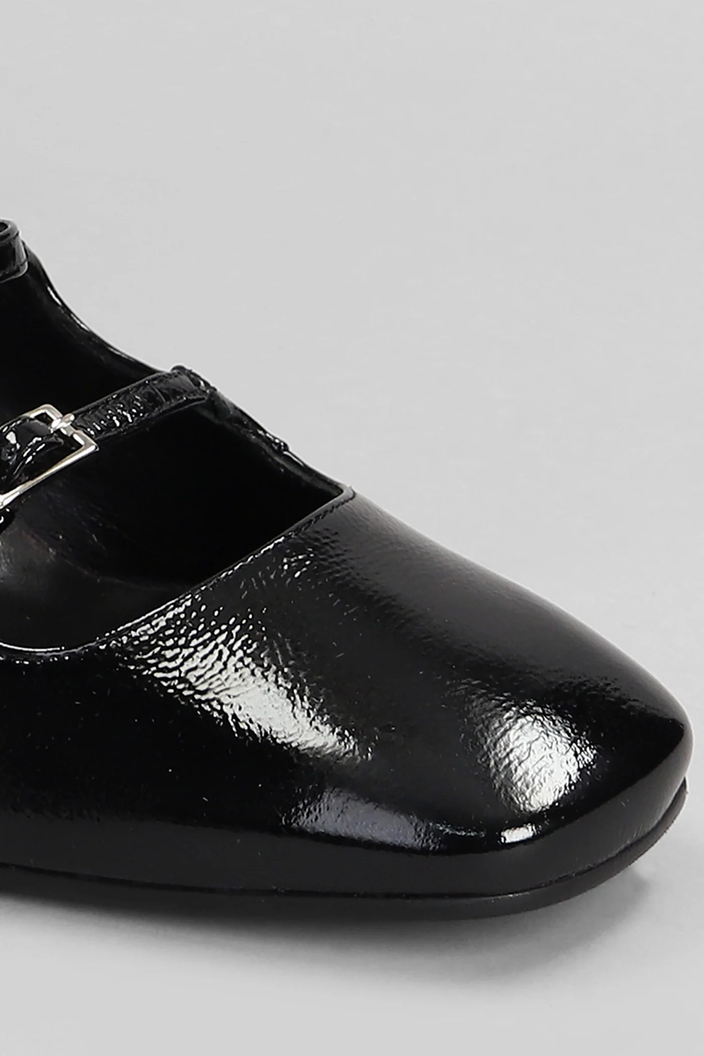 Pumps in black leather - Image 5