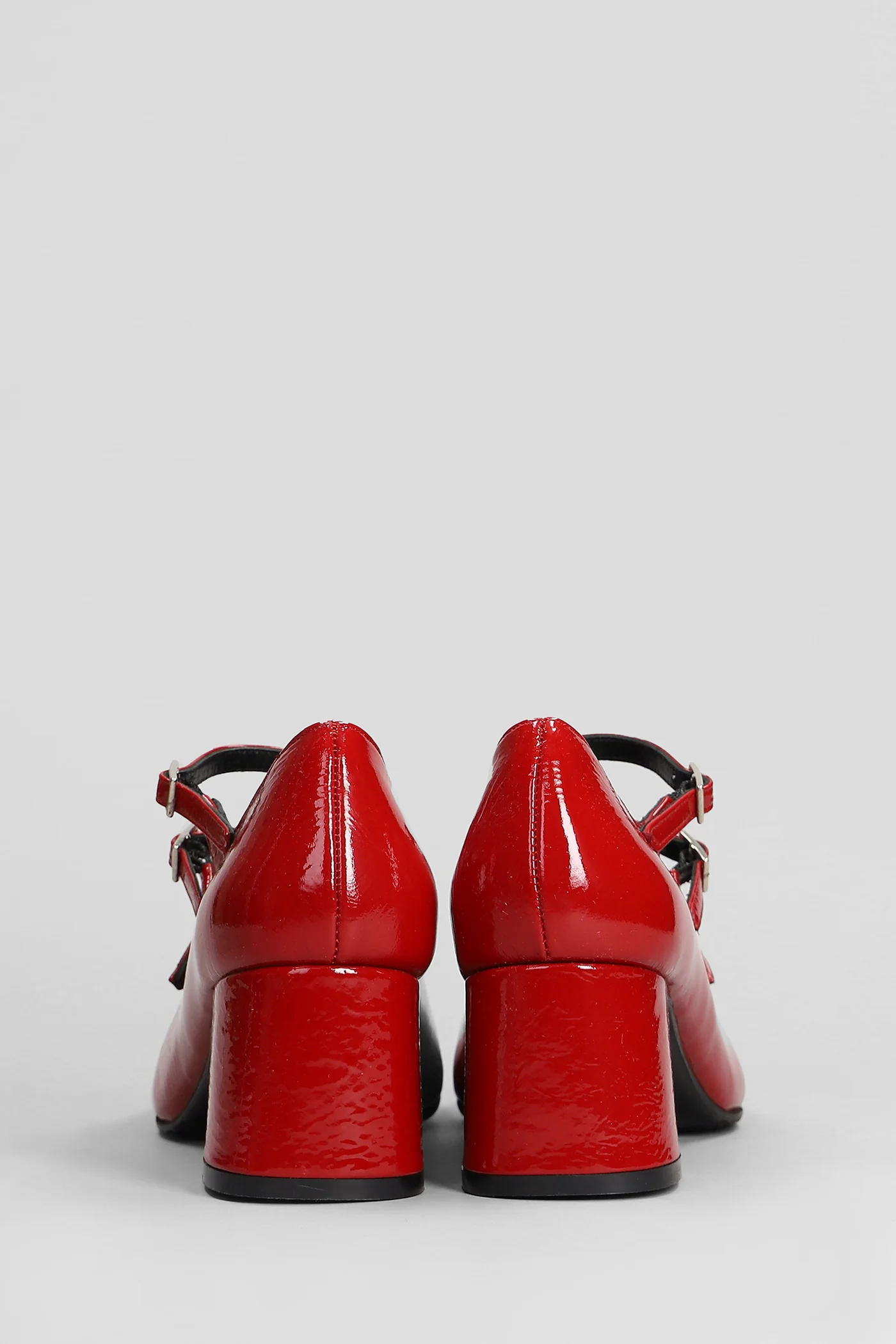 Pumps in red leather - Image 4
