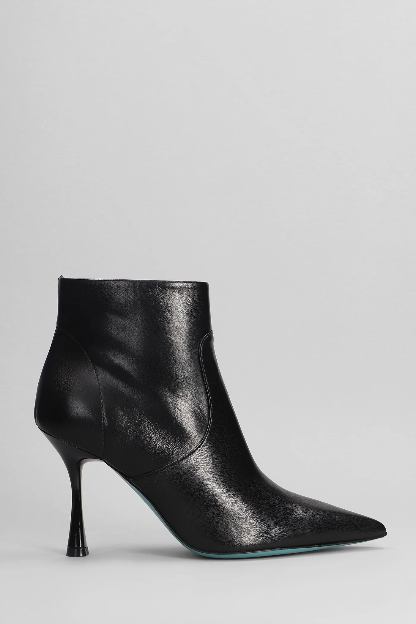 High heels Ankle boots in black leather