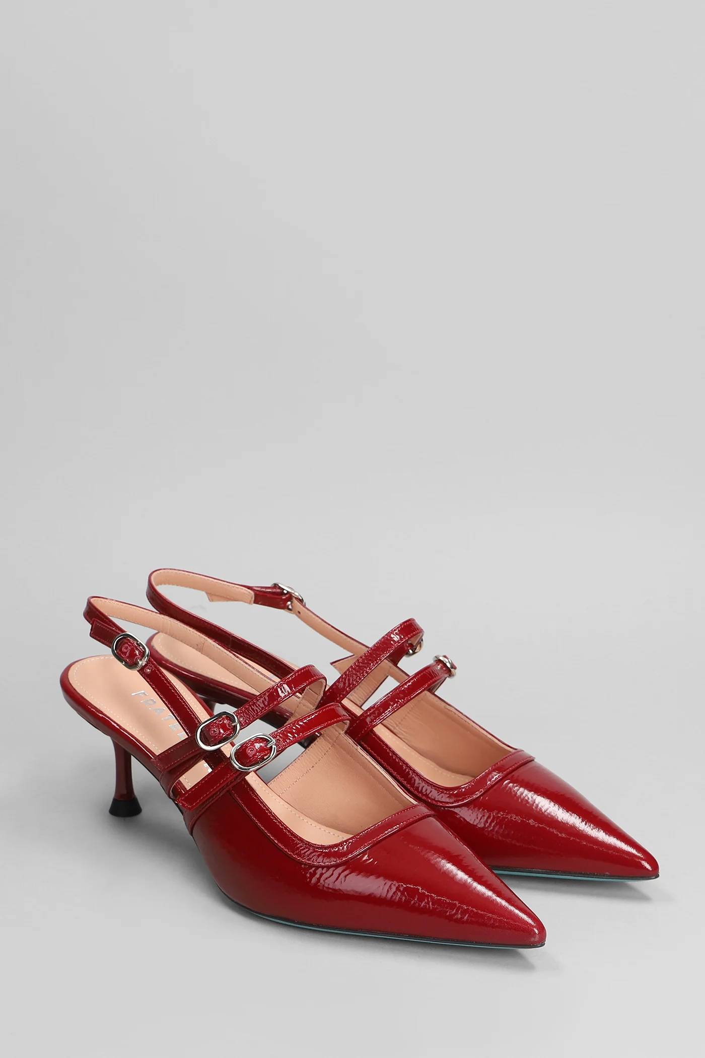 Pumps in red leather - Image 2