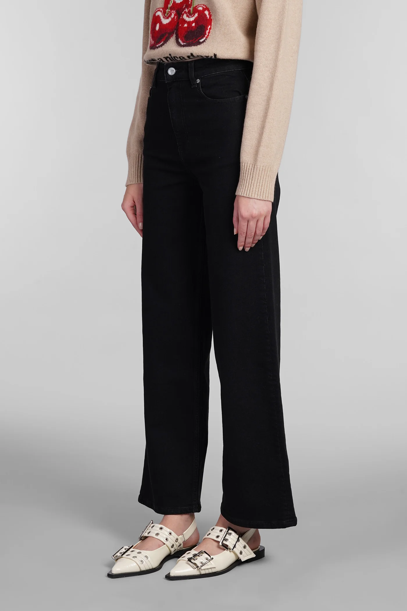 Andi Jeans in black cotton - Image 4