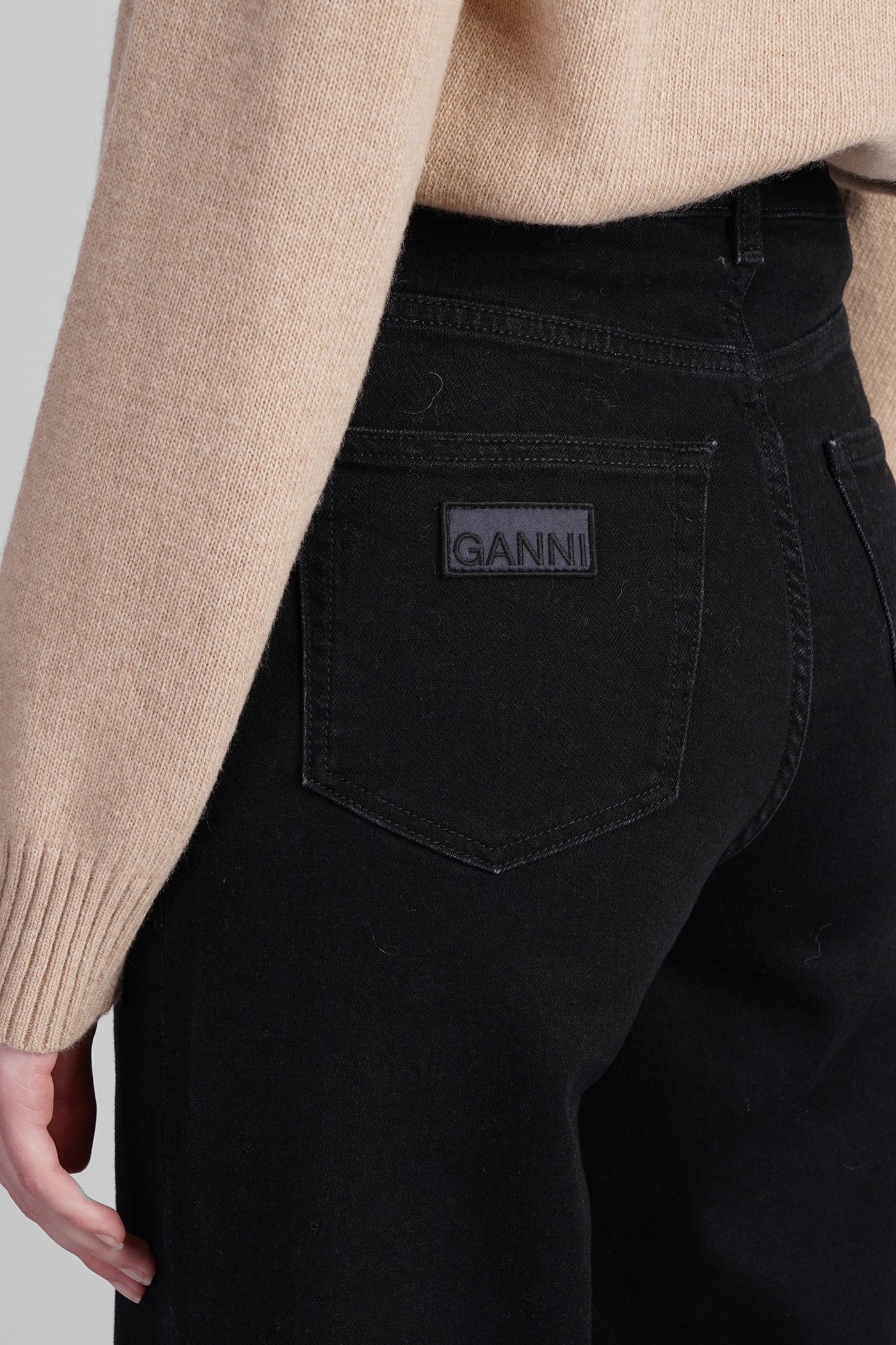Andi Jeans in black cotton - Image 5