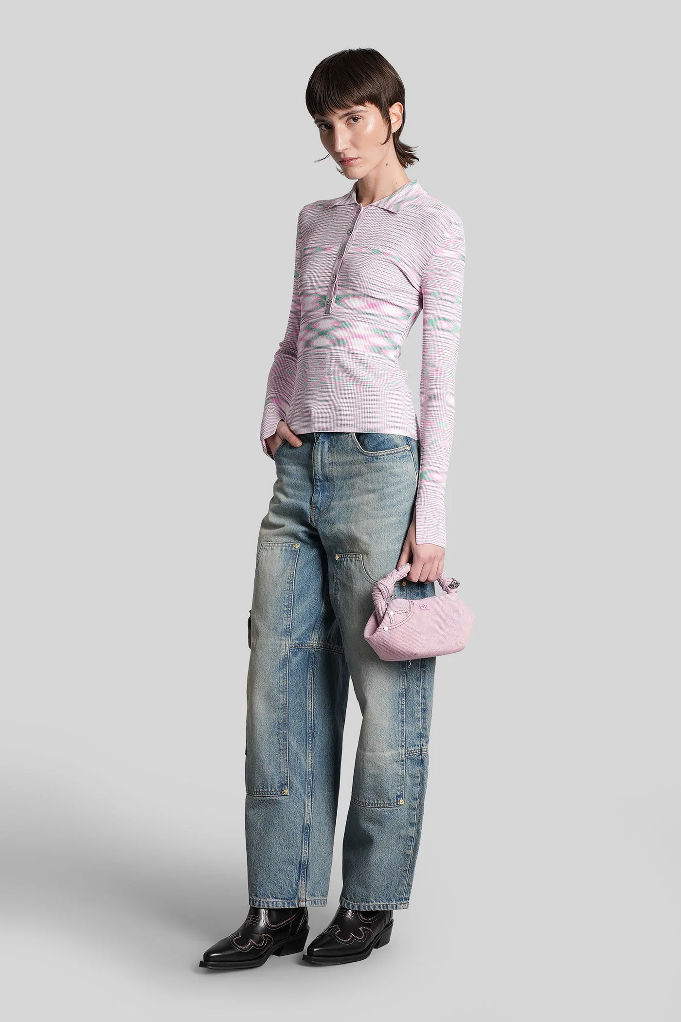 Audri Jeans in blue cotton - Image 2