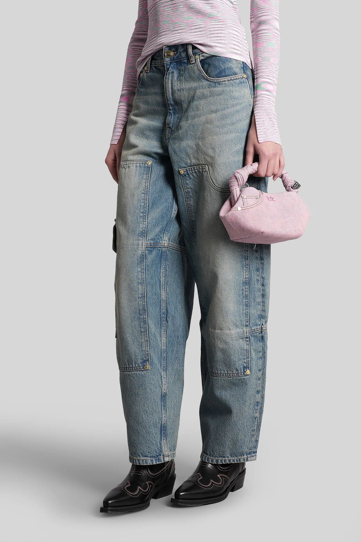 Audri Jeans in blue cotton - Image 4