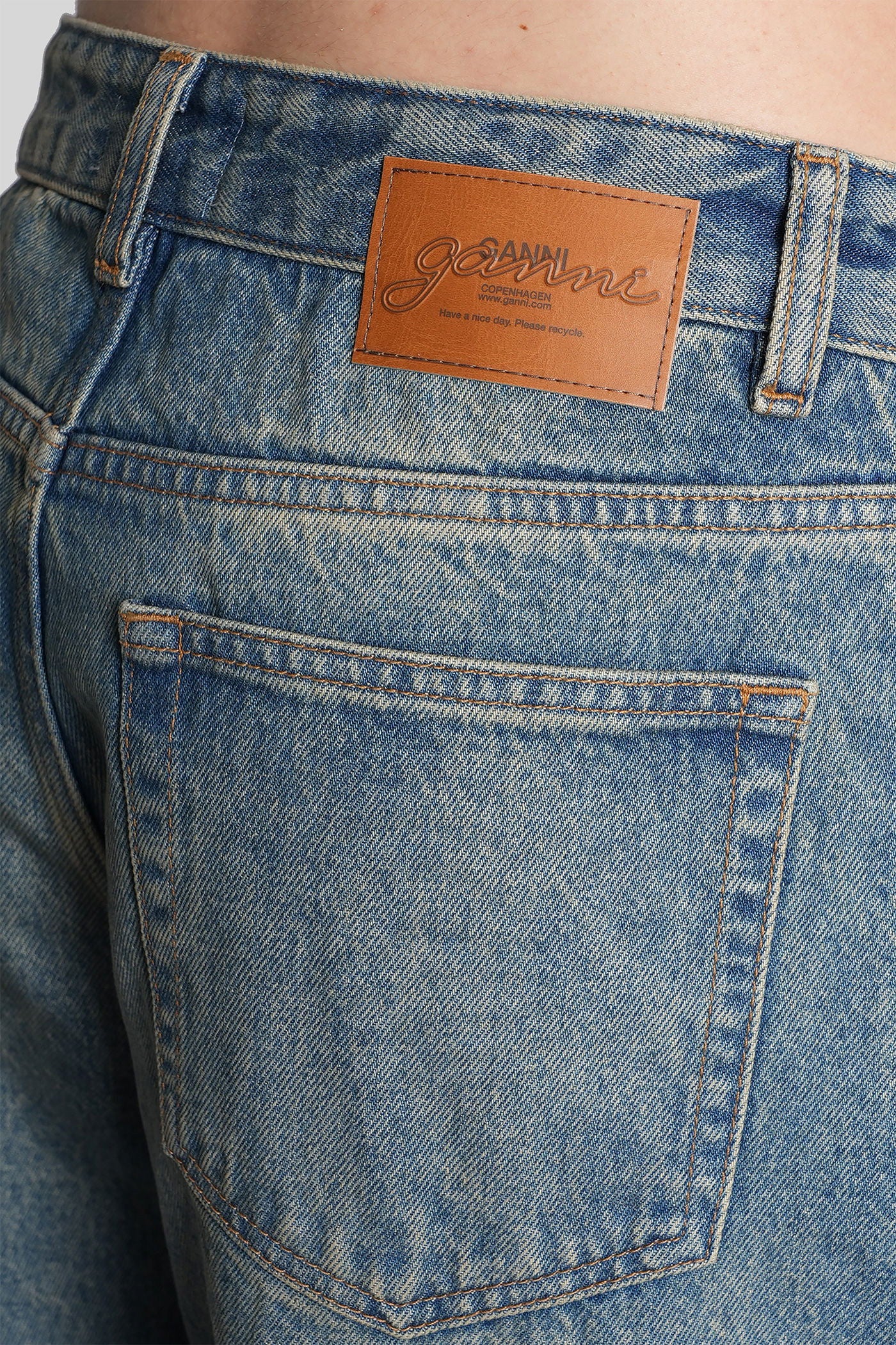 Audri Jeans in blue cotton - Image 5