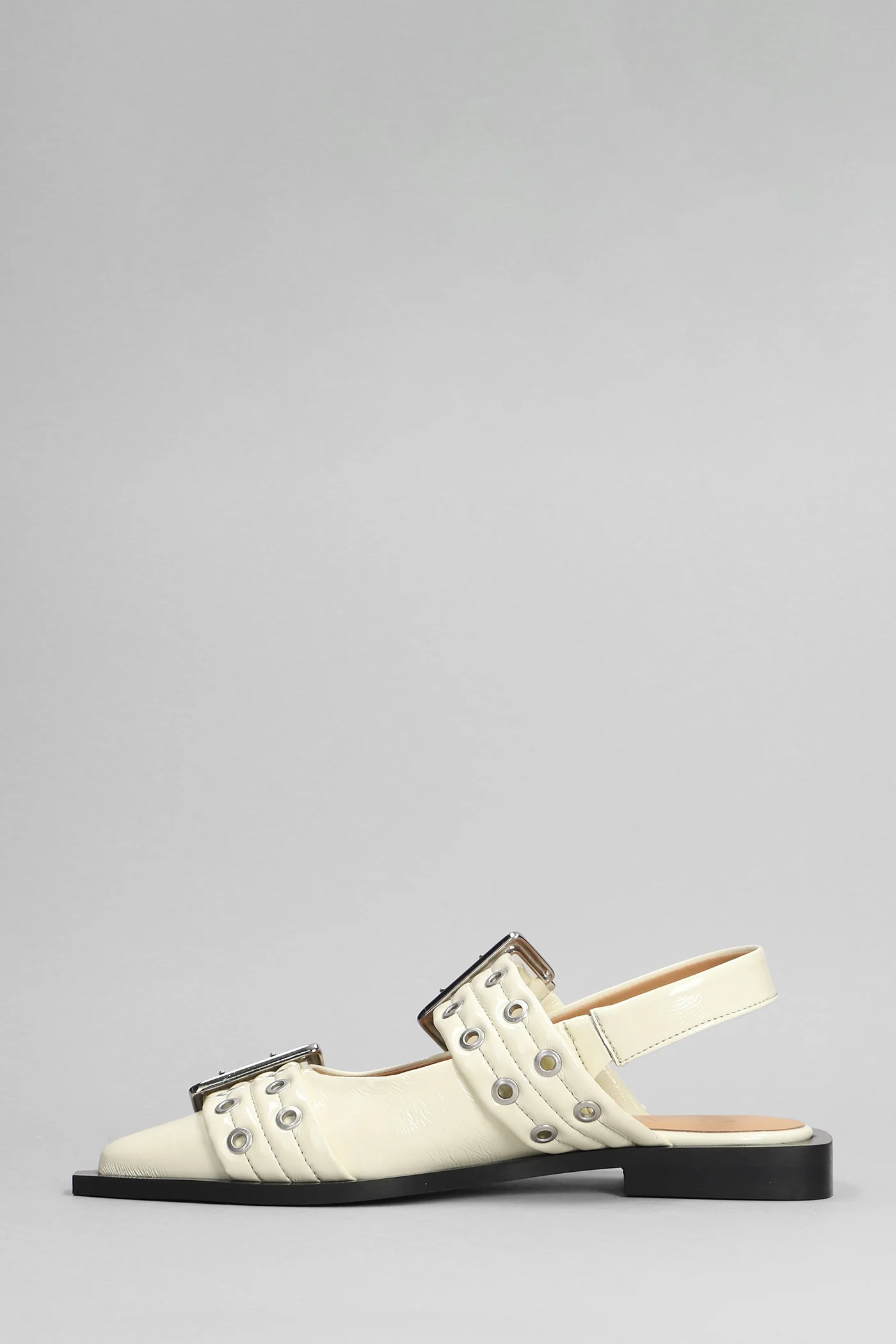 Ballet flats in beige Polyuretan - Image 3