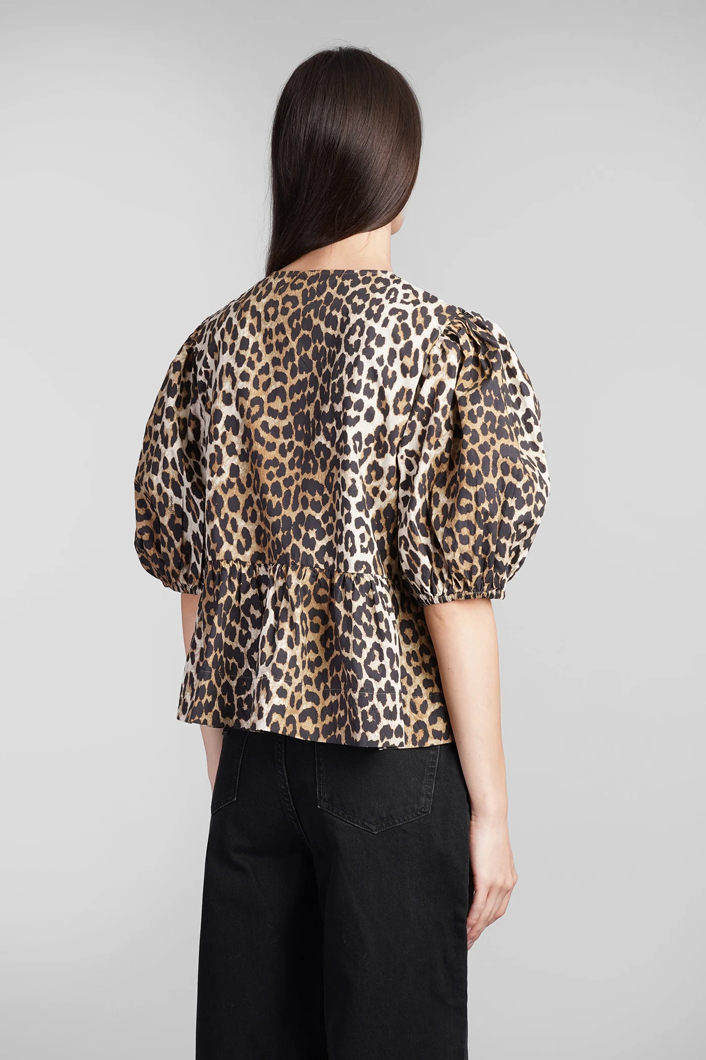 Blouse in Animalier cotton - Image 3