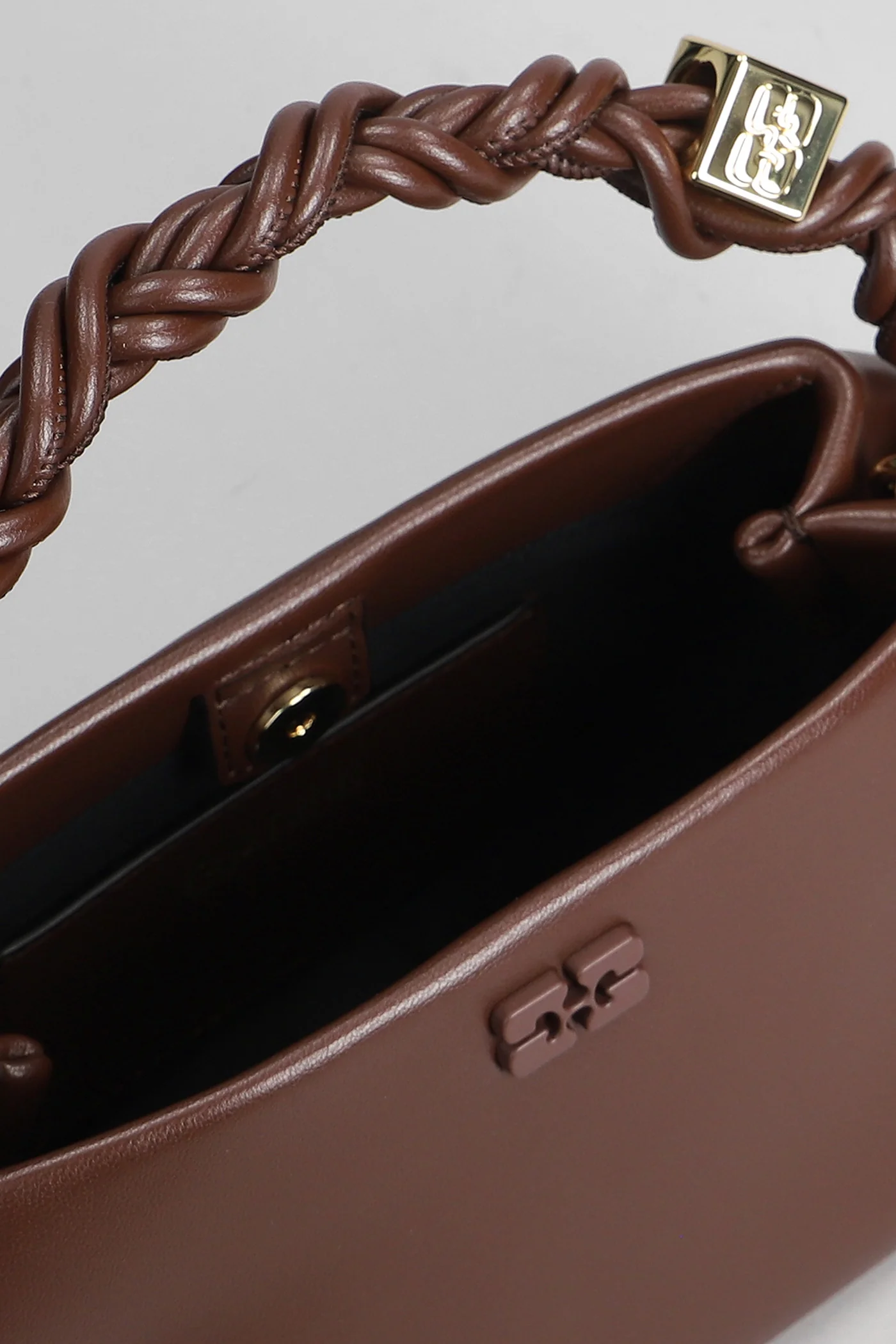 Bou bag mini Hand bag in brown leather - Image 4