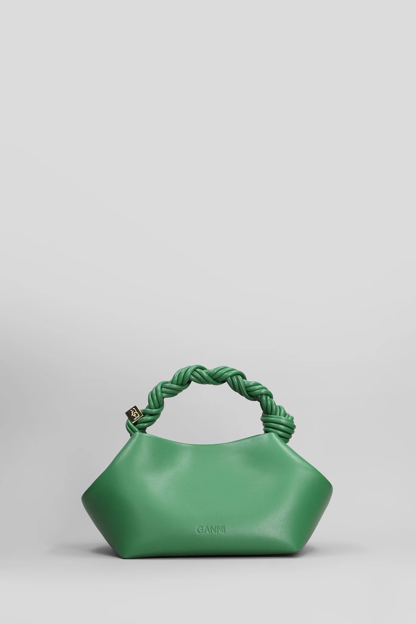 Bou bag mini Hand bag in green leather - Image 3