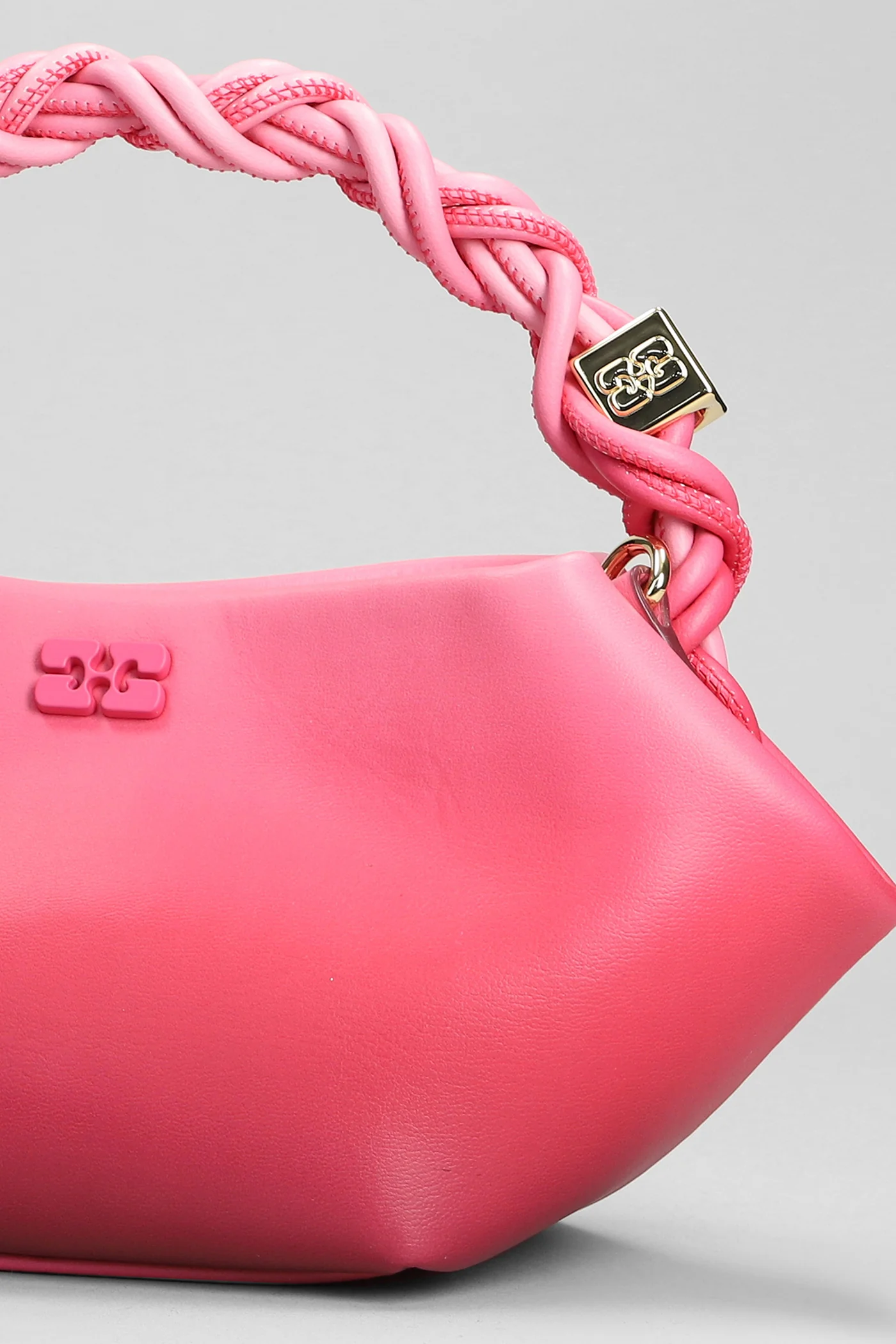 Bou Shoulder bag in rose-pink leather - Image 4