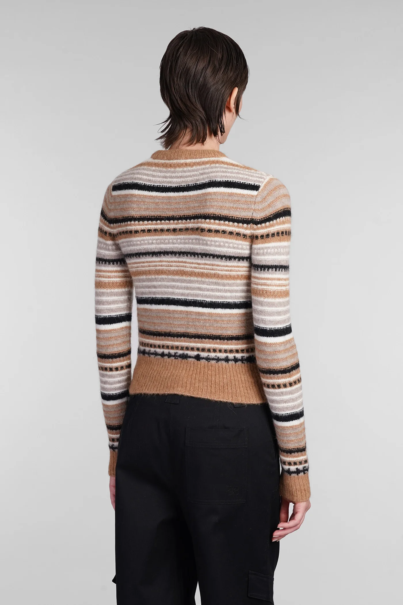 Cardigan in beige wool - Image 3