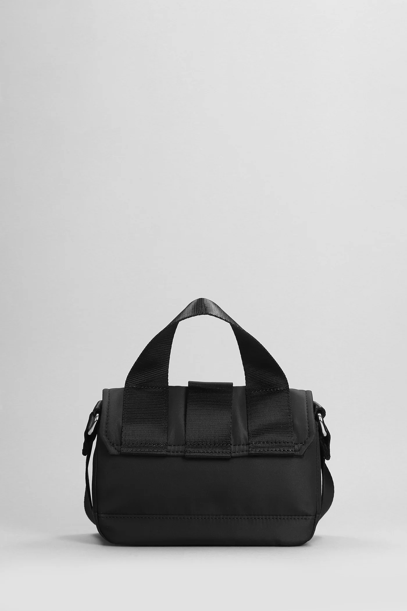Hand bag in black polyester - Image 3