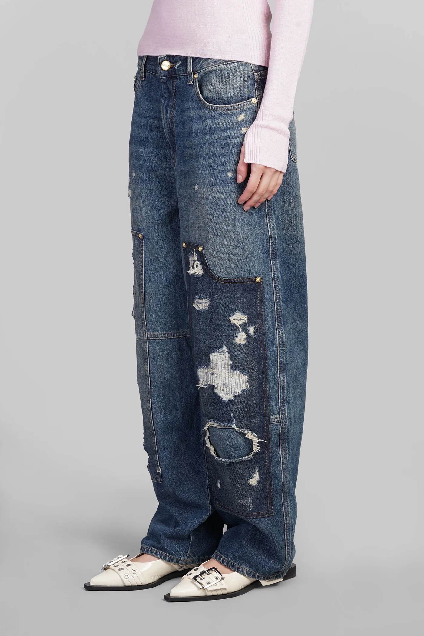 Jeans in blue cotton - Image 4