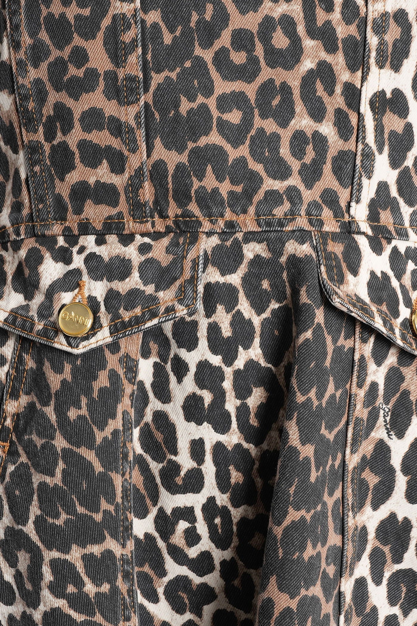 Mini dress in Animalier cotton - Image 5