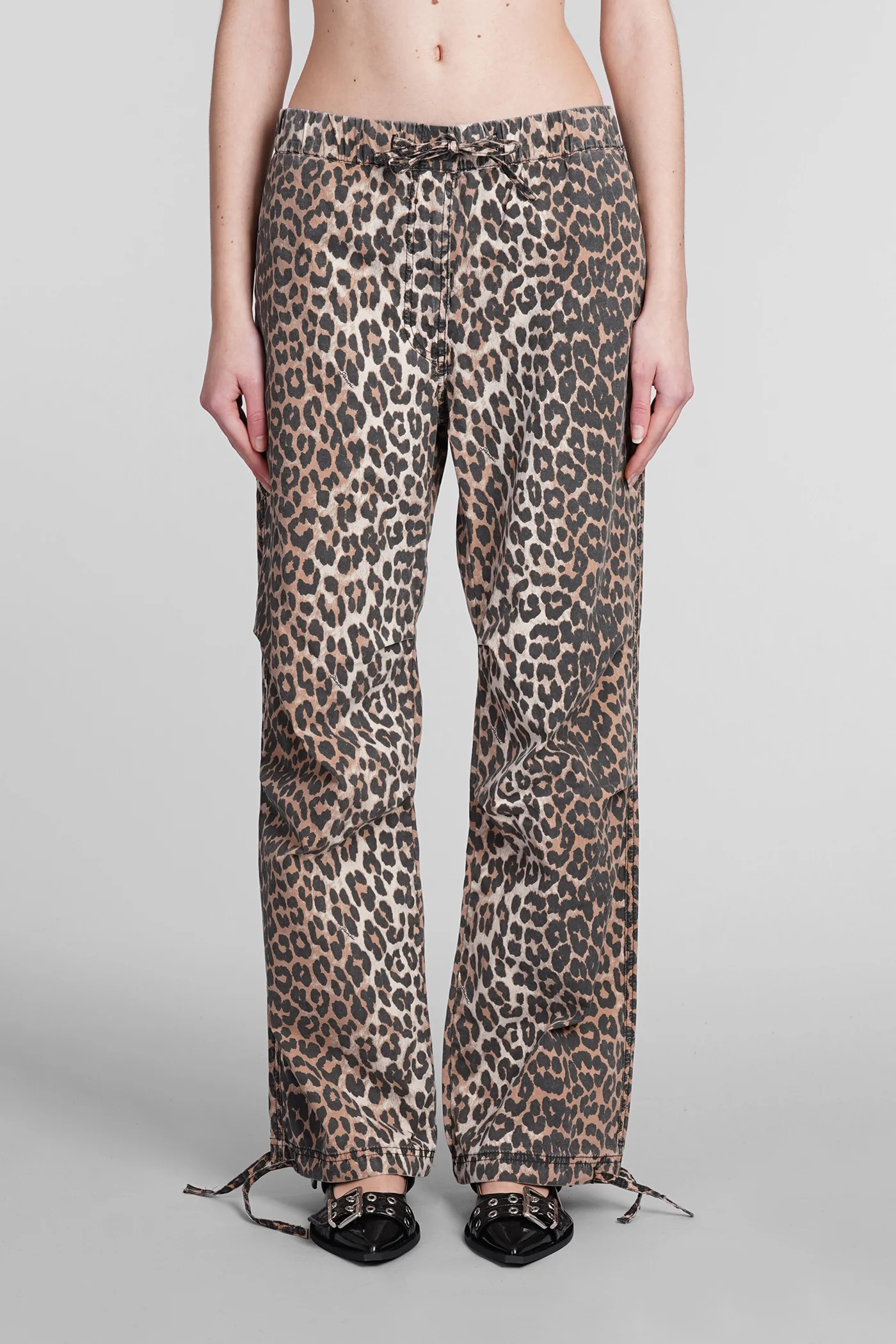 Pants in Animalier cotton