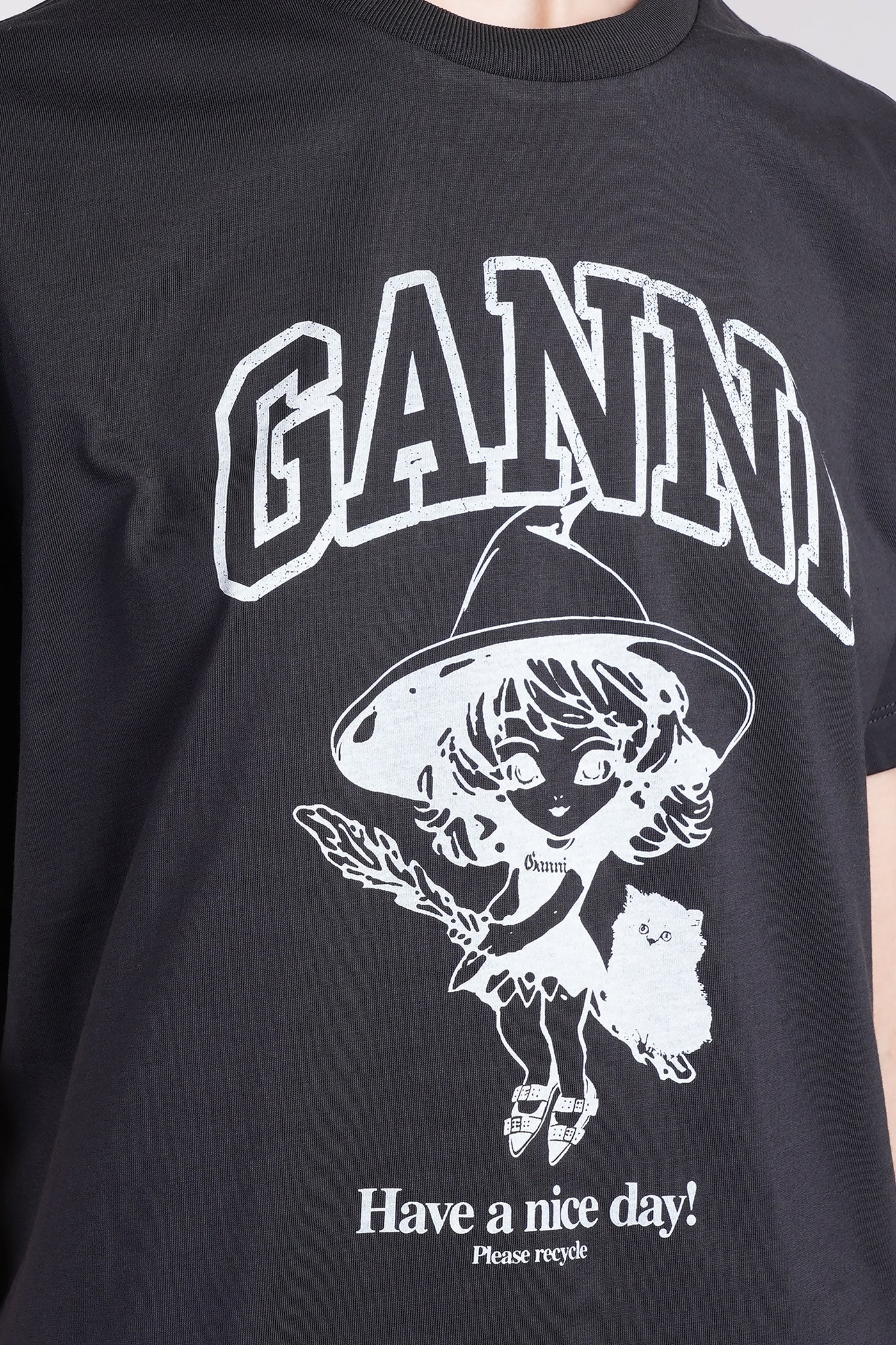 T-Shirt in black cotton - Image 5