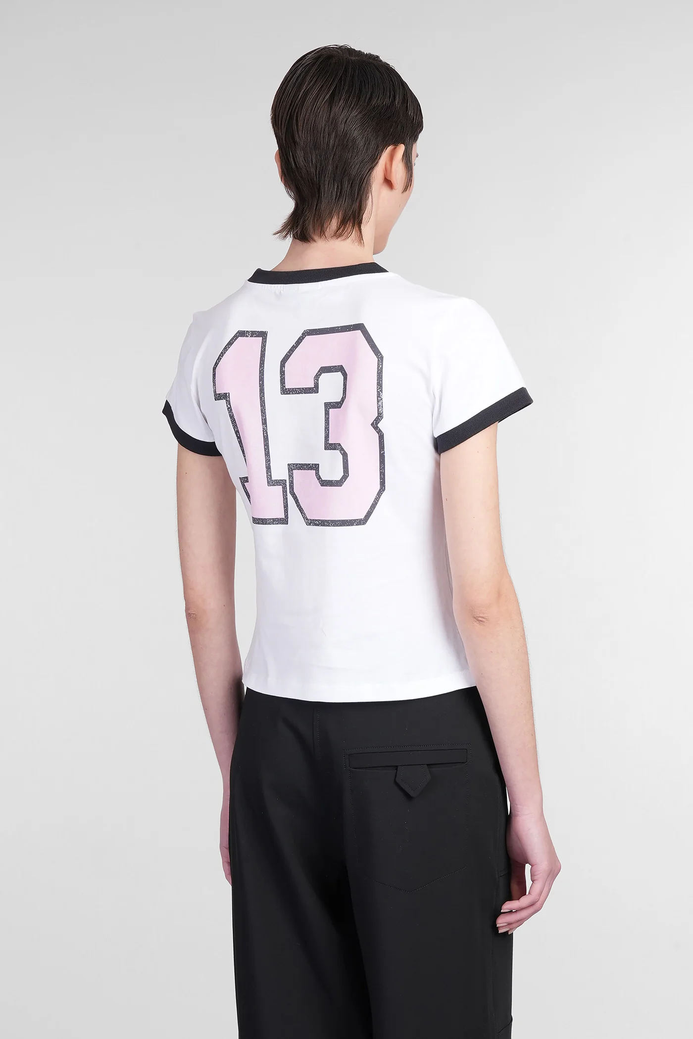 T-Shirt in white cotton - Image 3