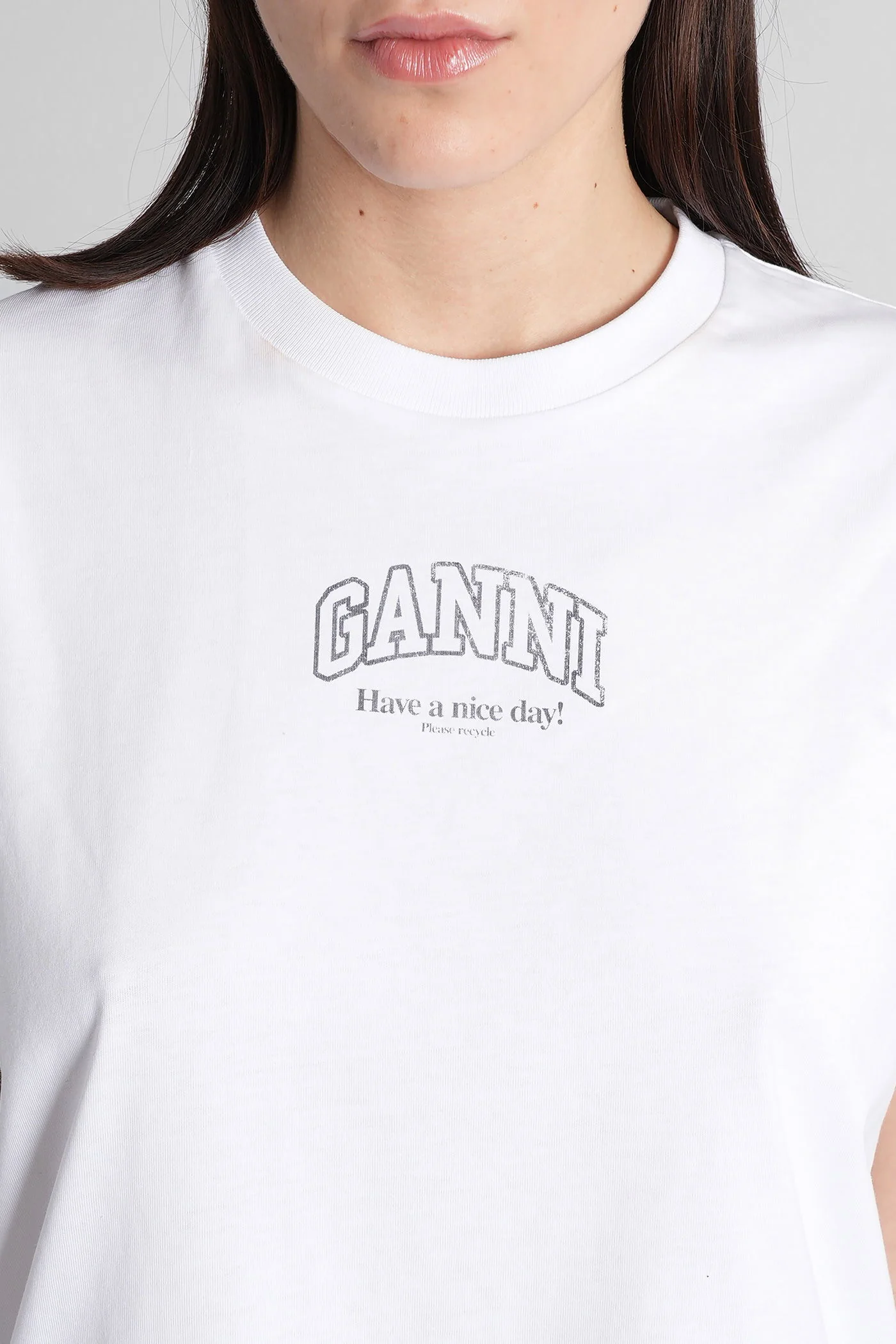 T-Shirt in white cotton - Image 5