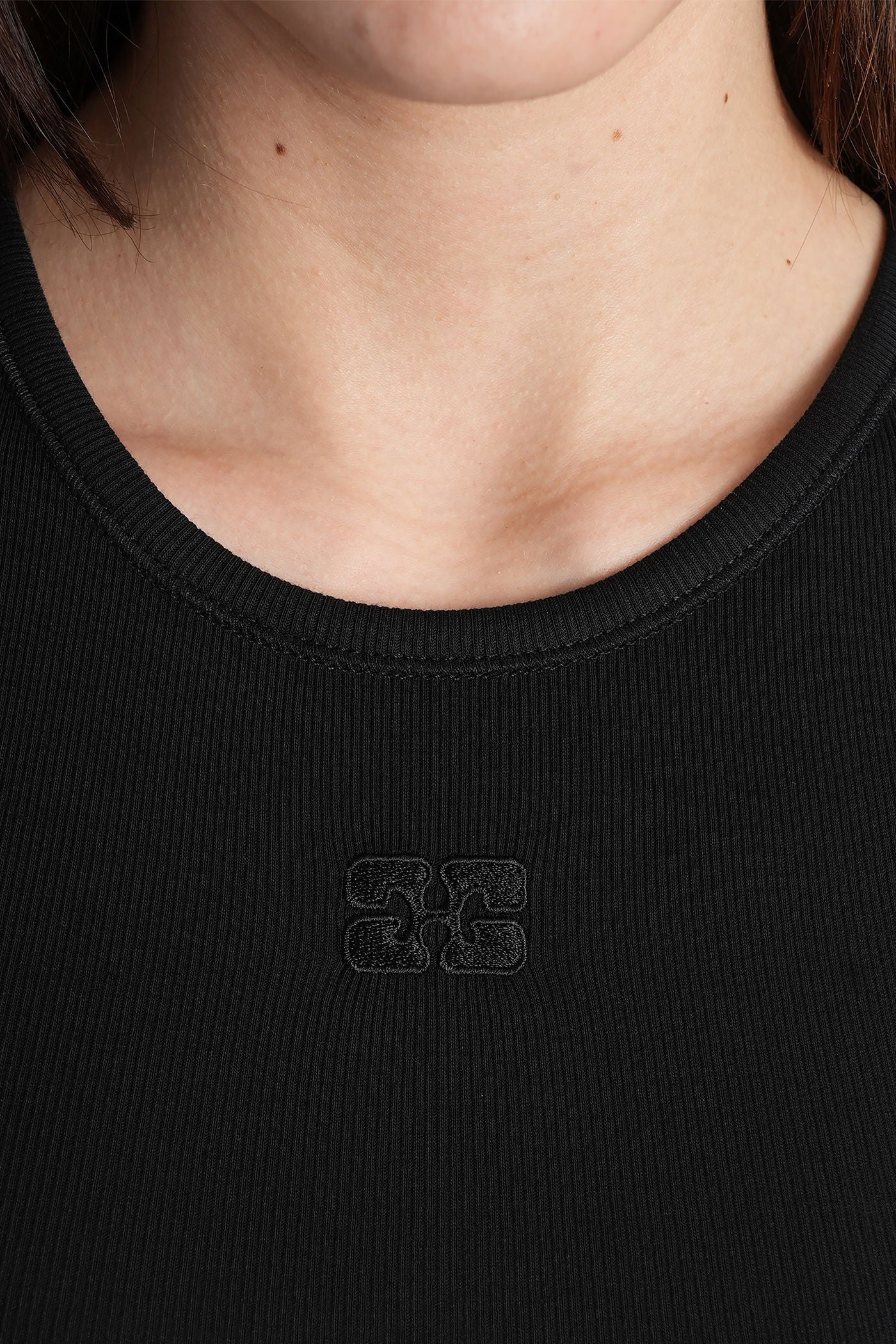 tank Top in black cotton - Image 25