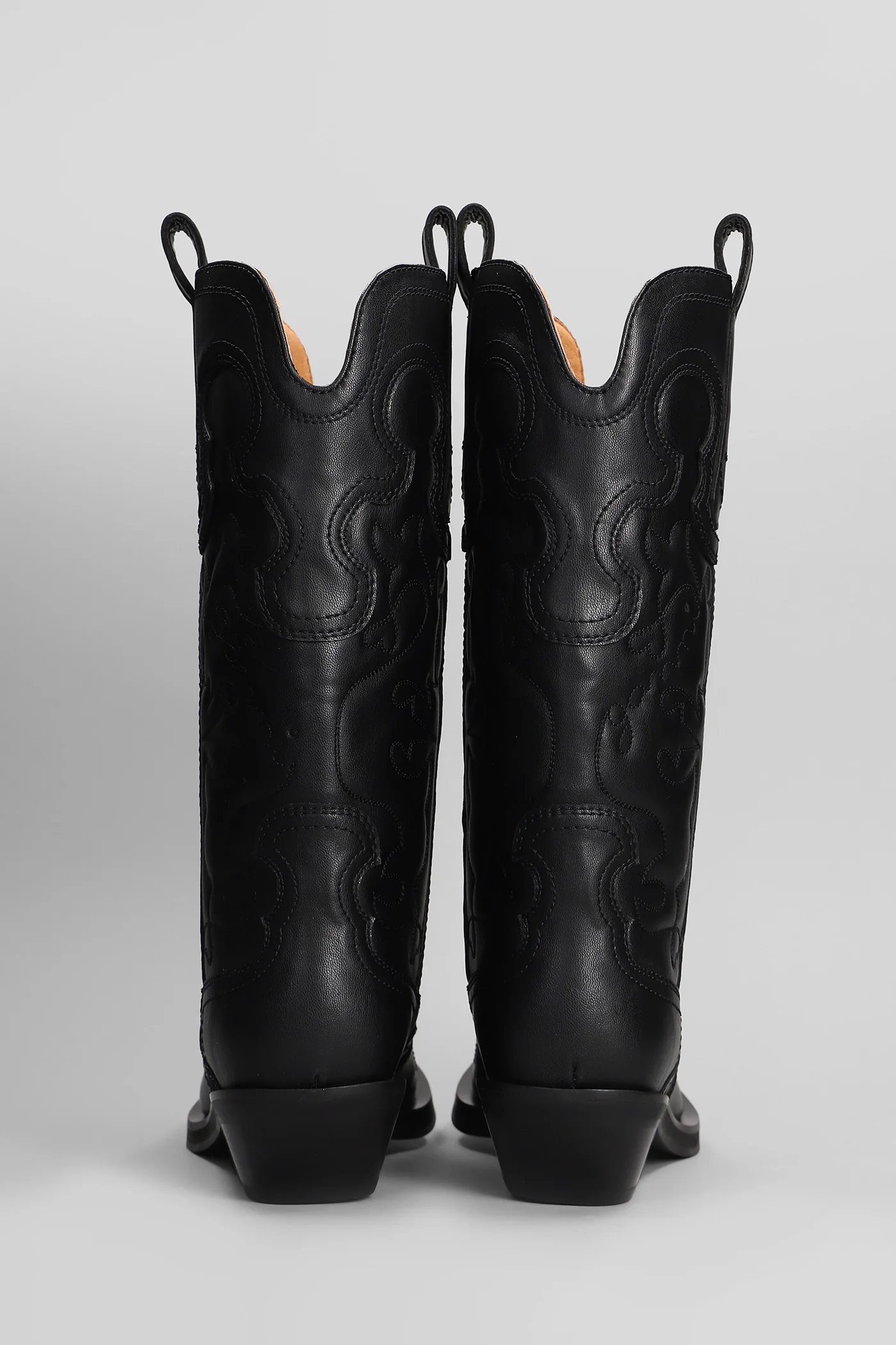 texan boots in black leather - Image 4