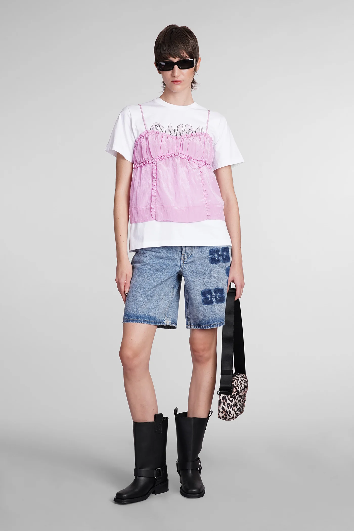 Topwear in rose-pink viscose - Image 2