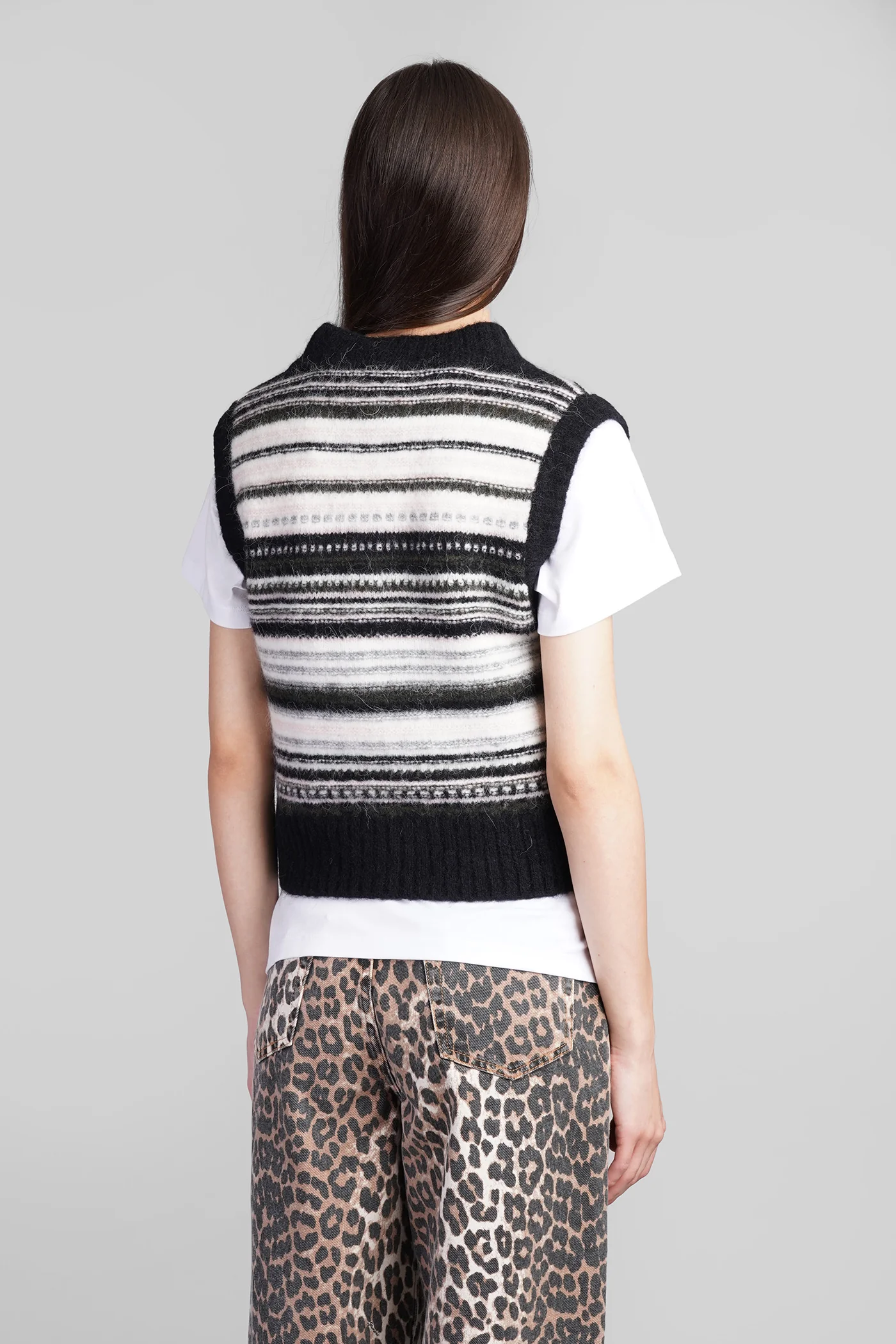 Vest in black wool - Image 3