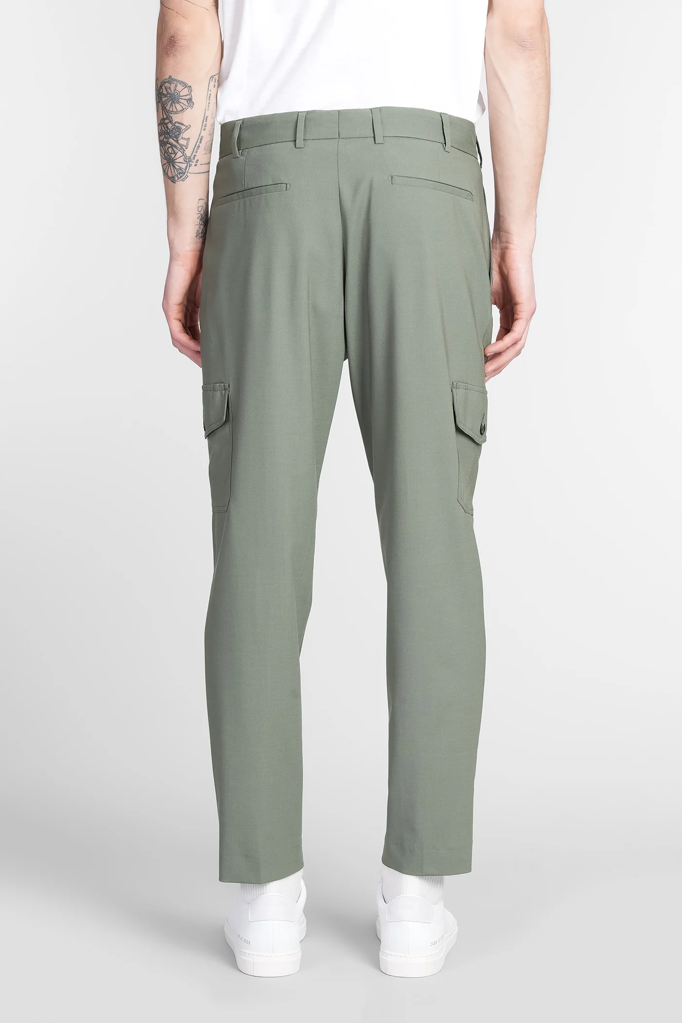 3rcg Pants in green wool - Image 3