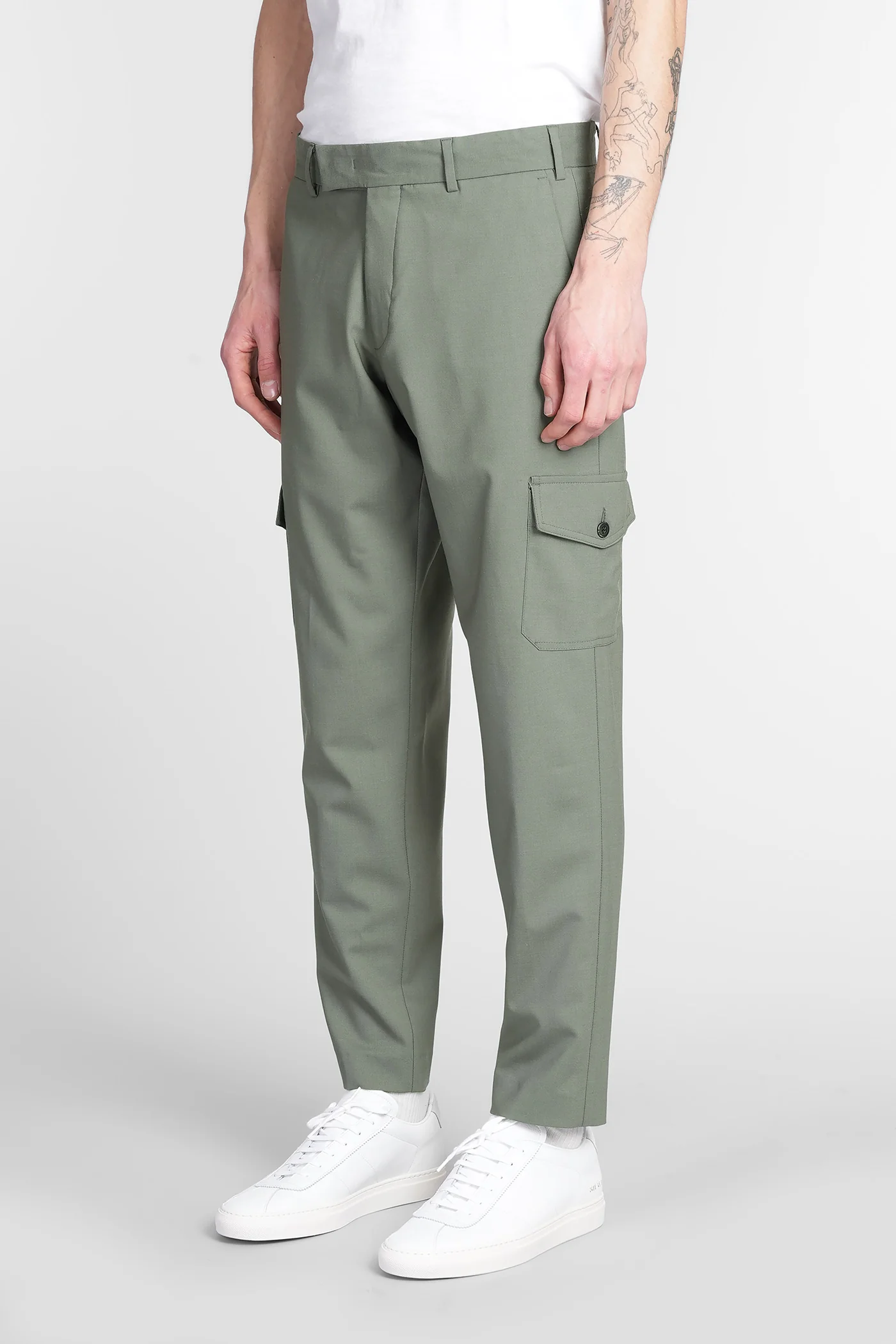 3rcg Pants in green wool - Image 4