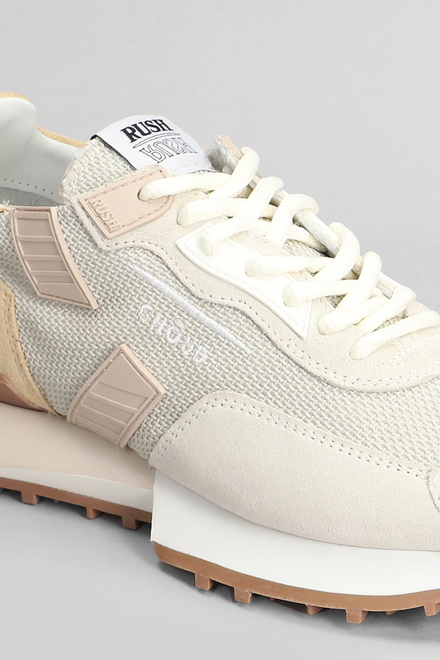 Rush Groove Sneakers in beige Suede and fabric - Image 5