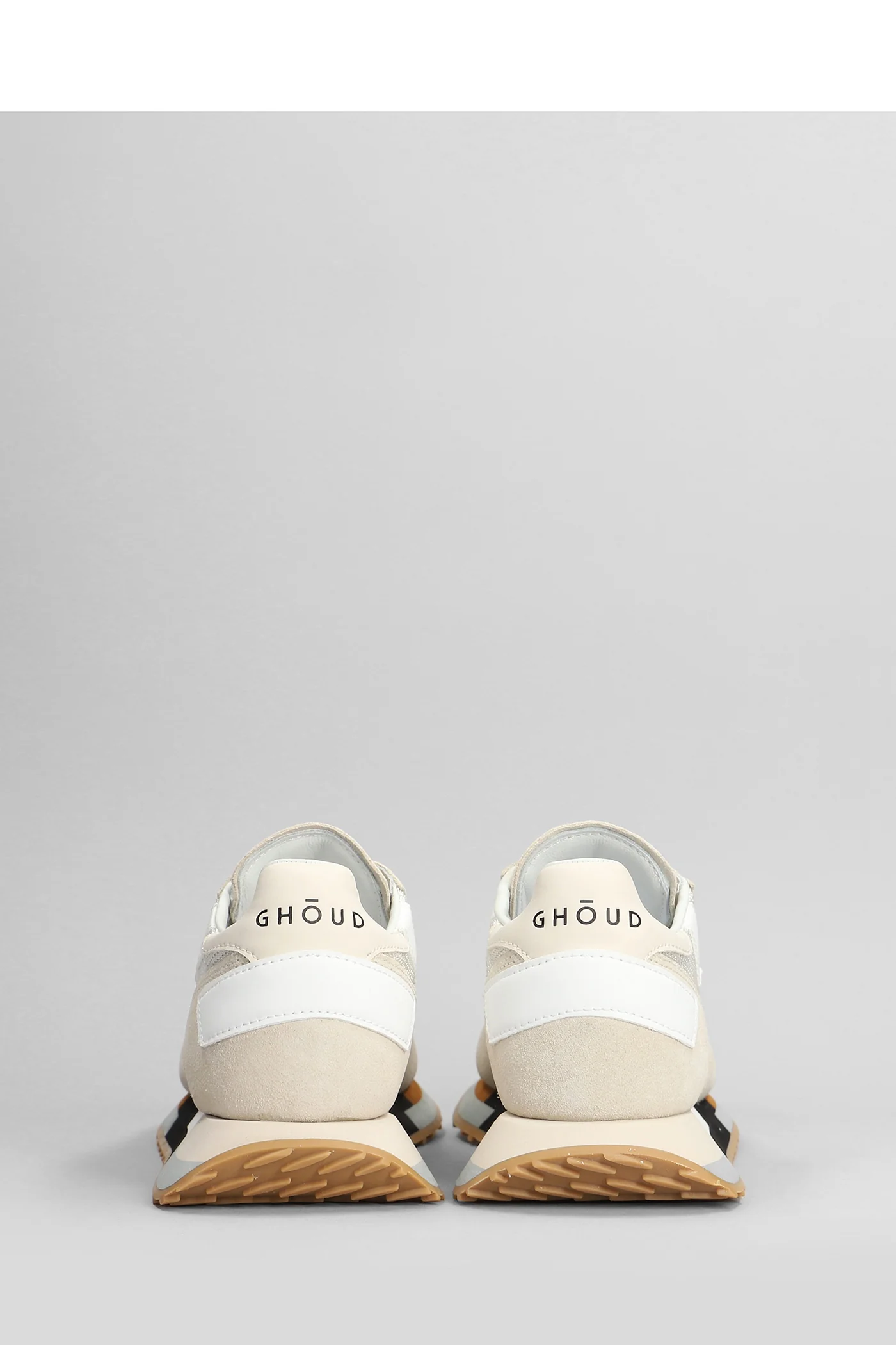 Rush Multi Sneakers in beige Suede and fabric - Image 4