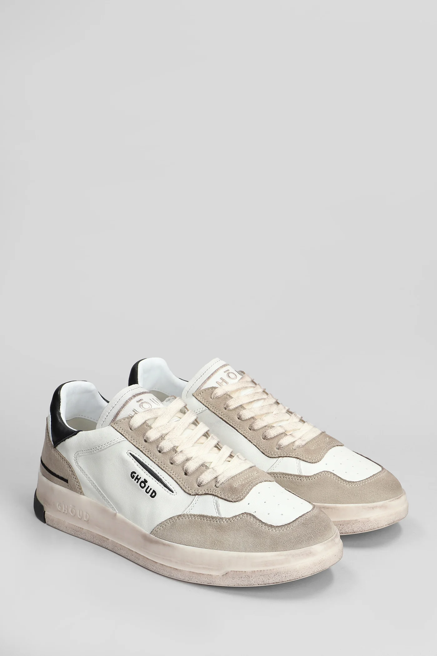Tweener Sneakers in white suede and leather - Image 2