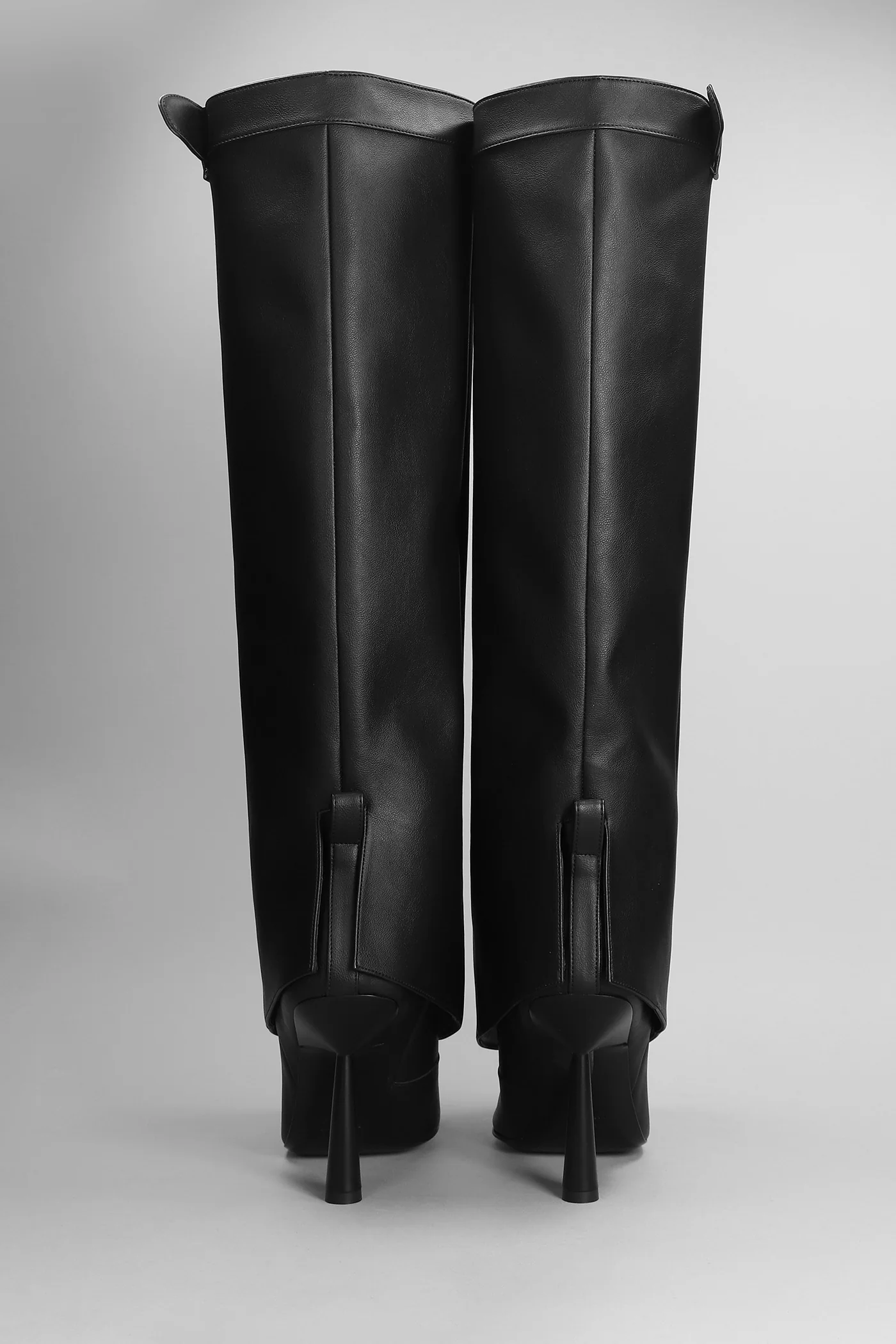 Florence High heels boots in black leather - Image 4