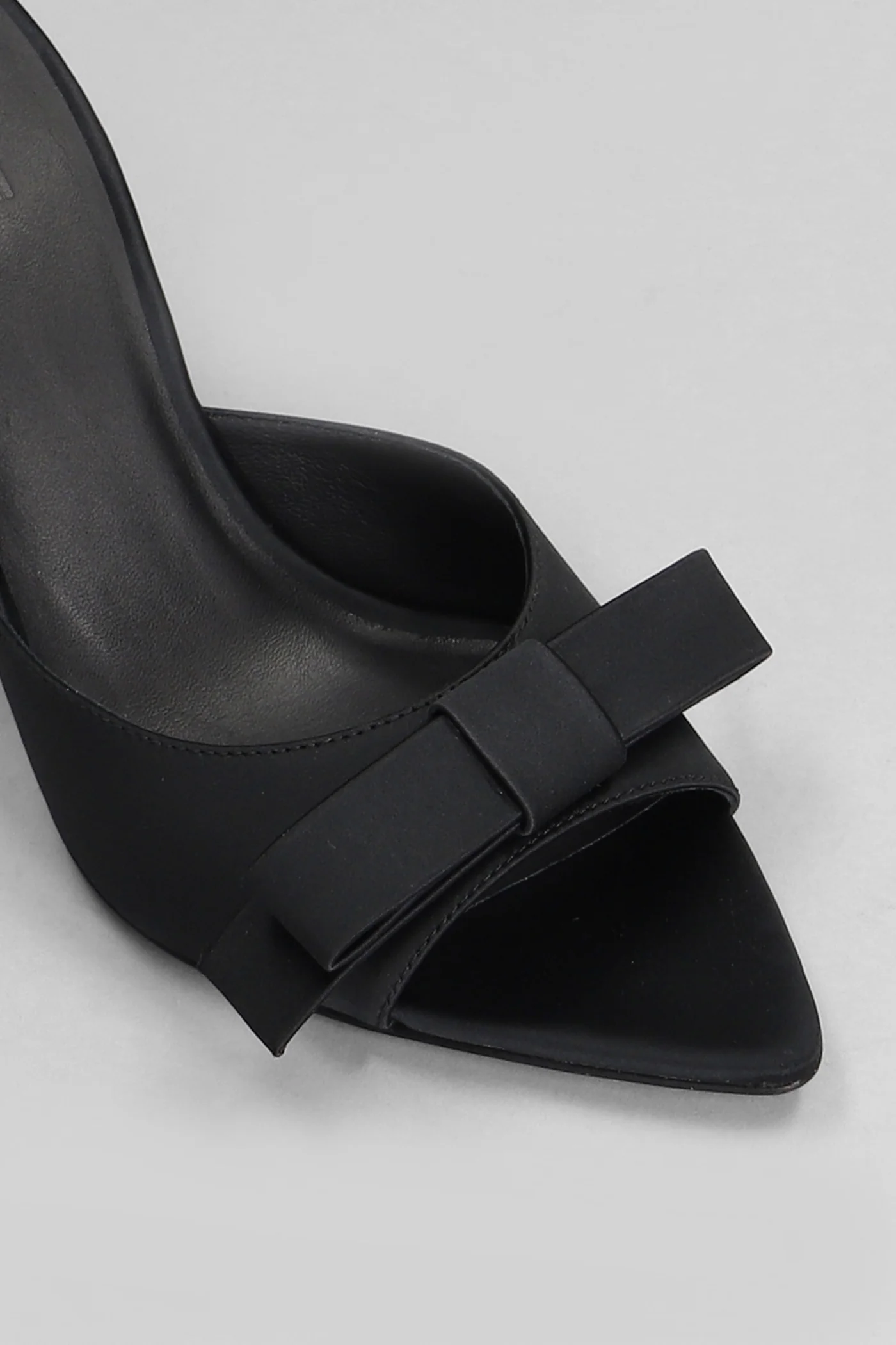 Honorine Slipper-Mule in black satin - Image 5