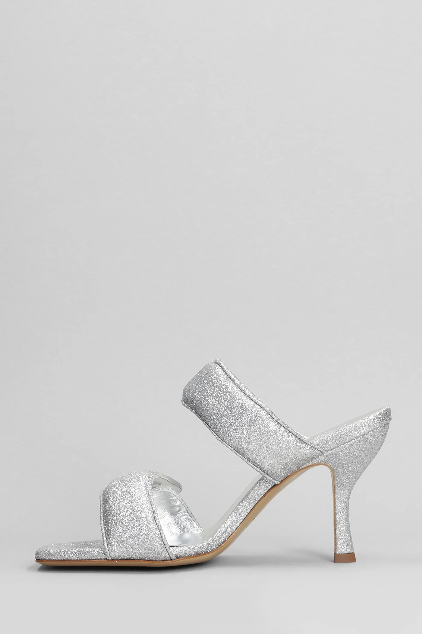 Perni 03 Slipper-Mule in silver glitter - Image 3