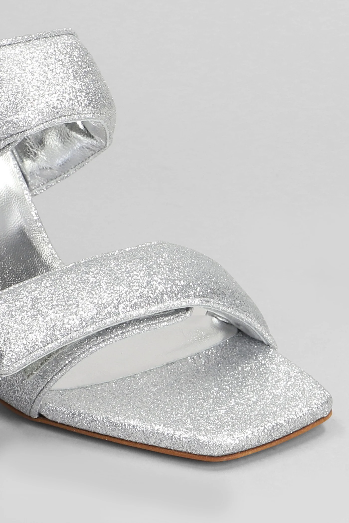 Perni 03 Slipper-Mule in silver glitter - Image 5