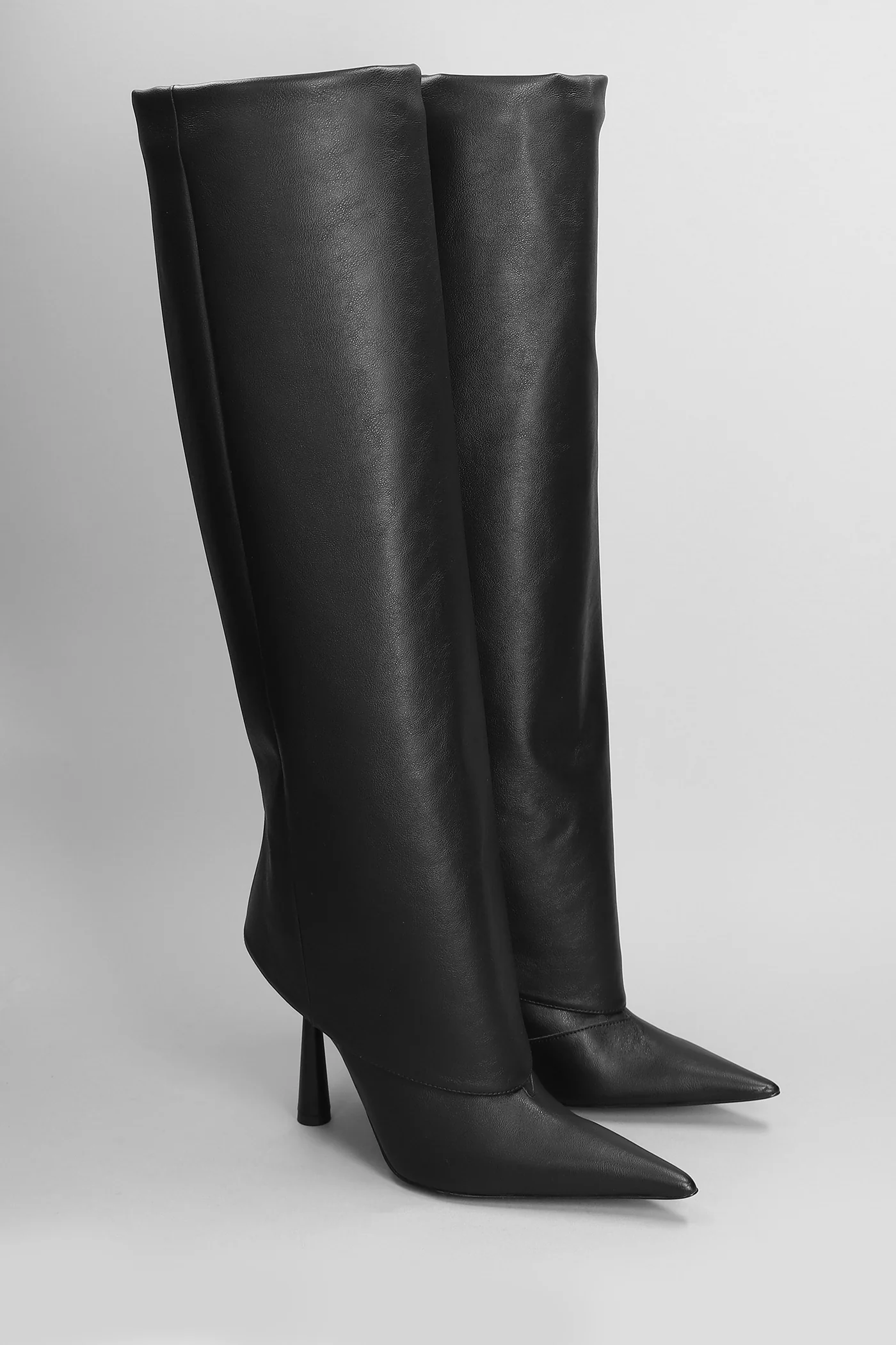 Ros 31 High heels boots in black leather - Image 2